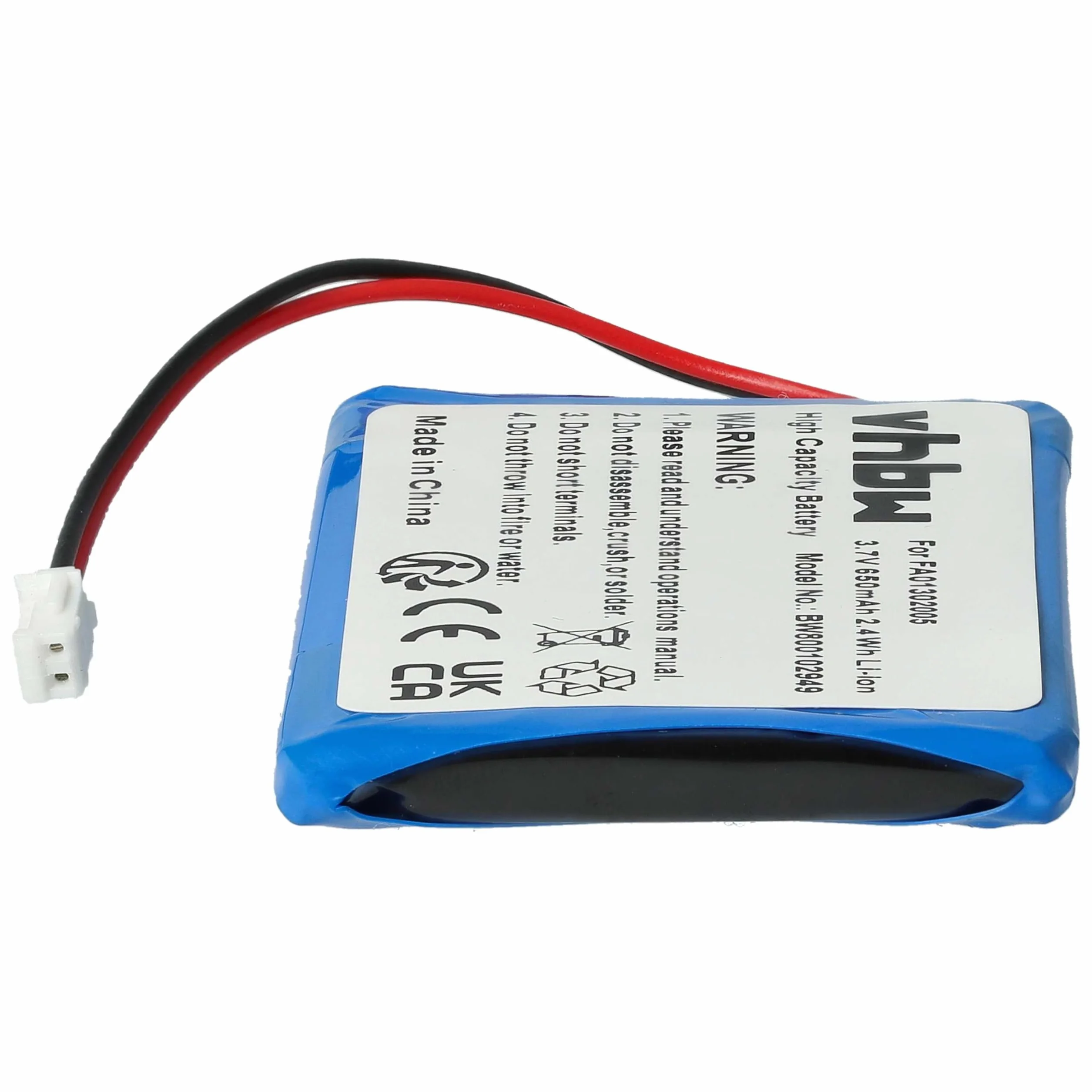 Akumulator kompatybilny z Ascom D43, R1D bezprzewodowy telefon stacjonarny 650mAh 3,7V Li-Ion