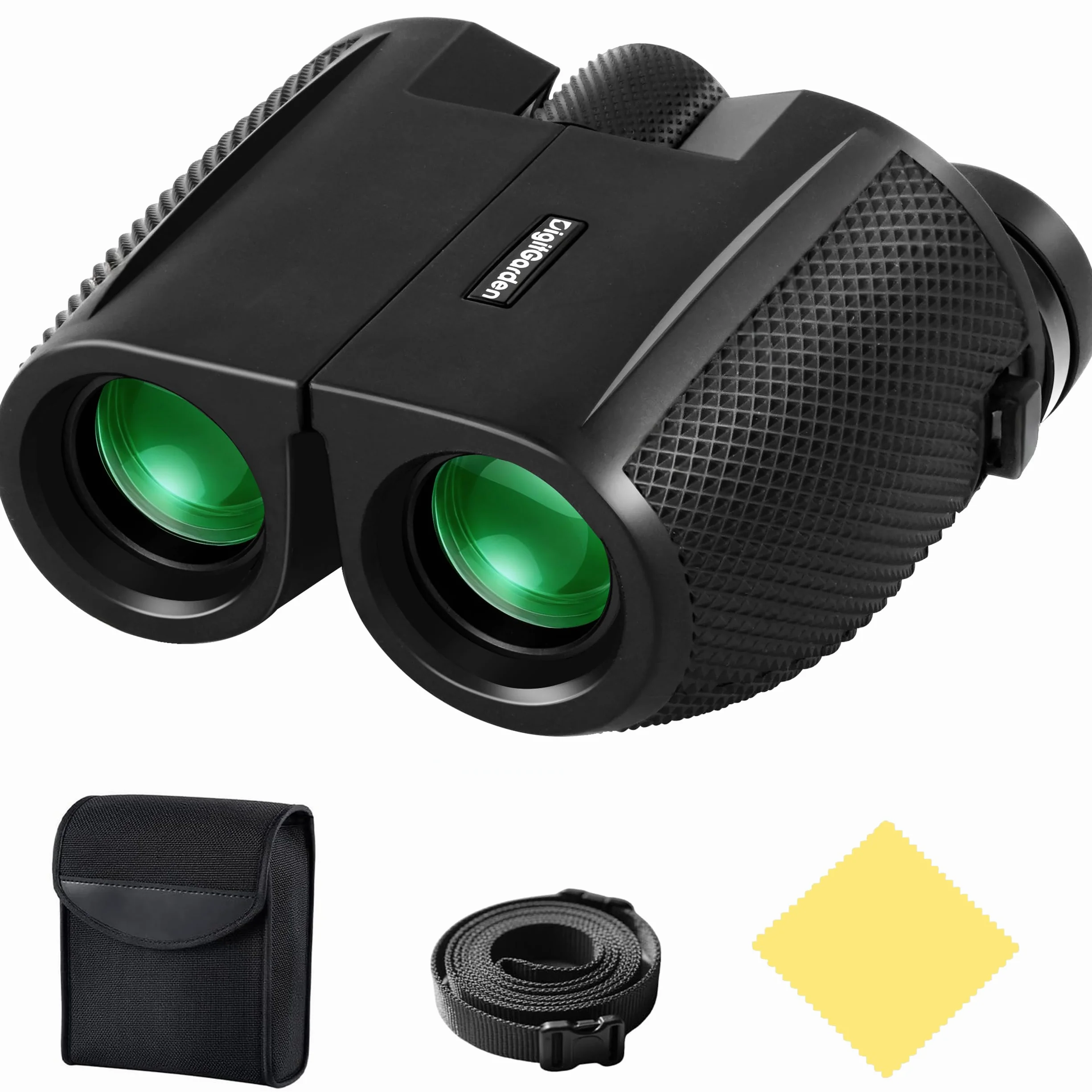 Lornetka 12 x 25 dla dorosłych i dzieci – kompaktowa i lekka, składana mini lornetka z pryzmatem BAK4 i soczewkami FMC, idealna do obserwacji ptaków, koncertów, podróży, wędrówek