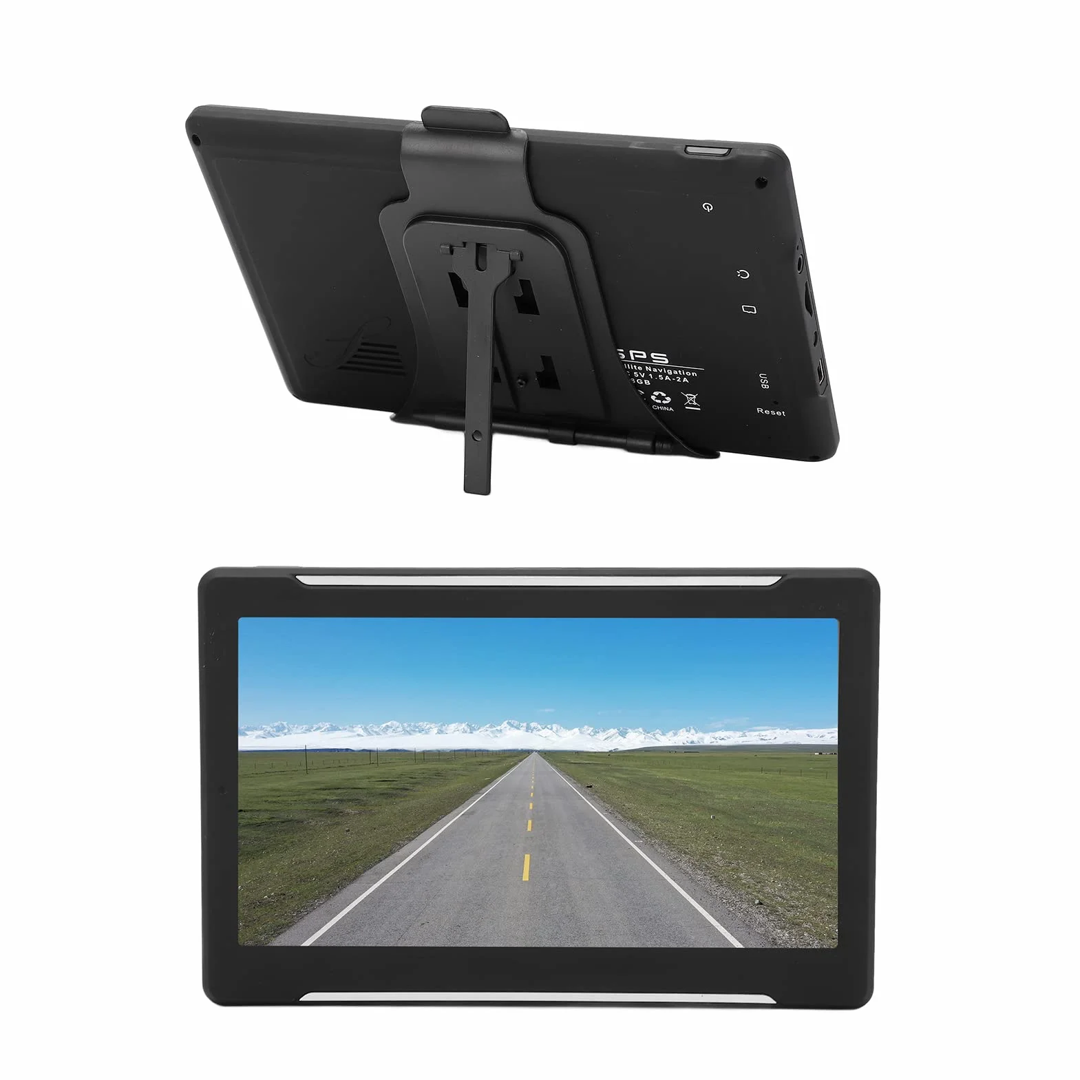 Nawigacja GPS do samochodu, 7-calowy ekran 8 GB 256 MB WIFI GPS Navigator 180 W 1024X600 HD Łatwy do zobaczenia w trybie offline GPS samochodowy z przewodnikiem głosowym, system ostrzegawczy