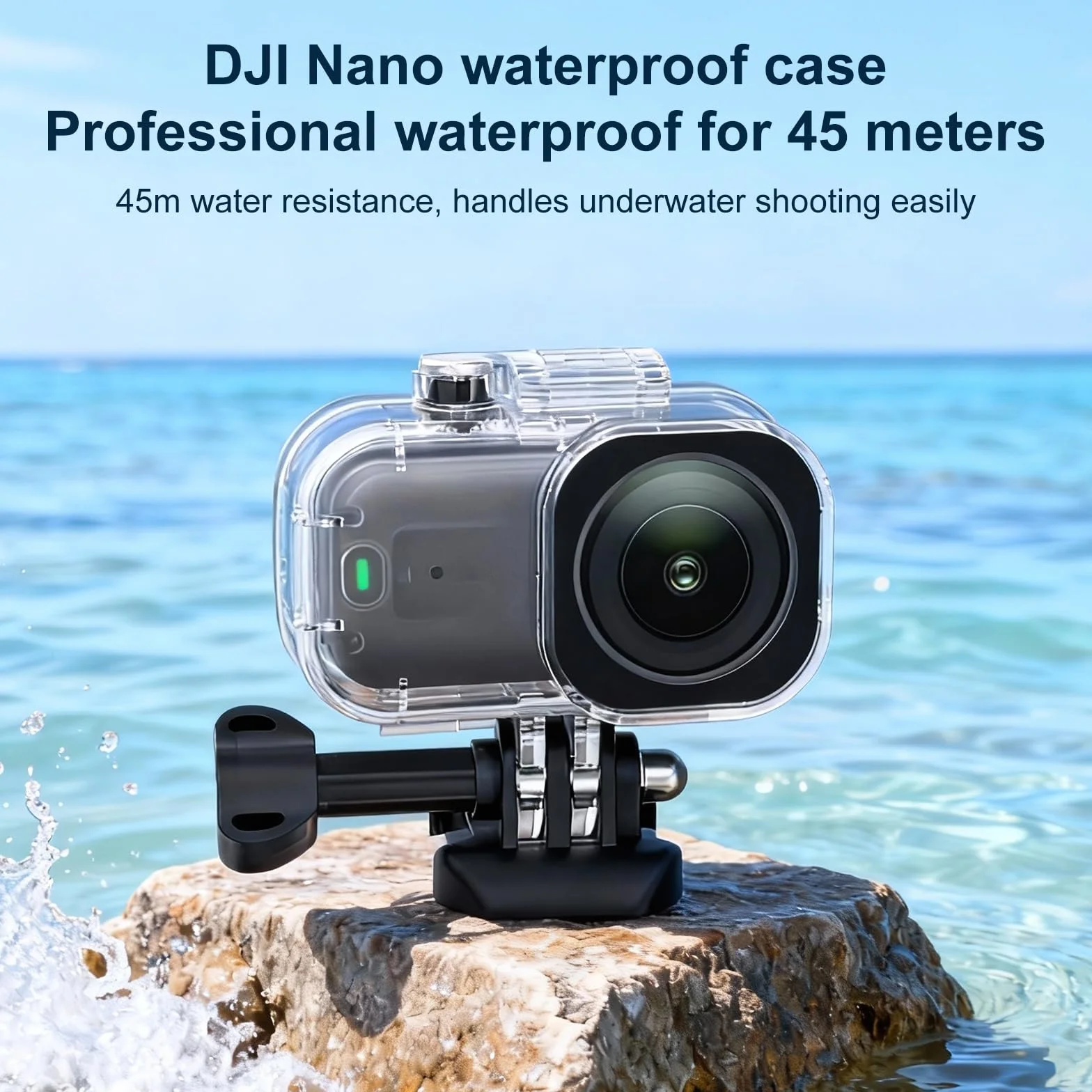 Wodoodporna obudowa do DJI Osmo Nano, obudowa do nurkowania 45M obudowa podwodna futerał ochronny na aparat akcesoria do kamery DJI Osmo Nano