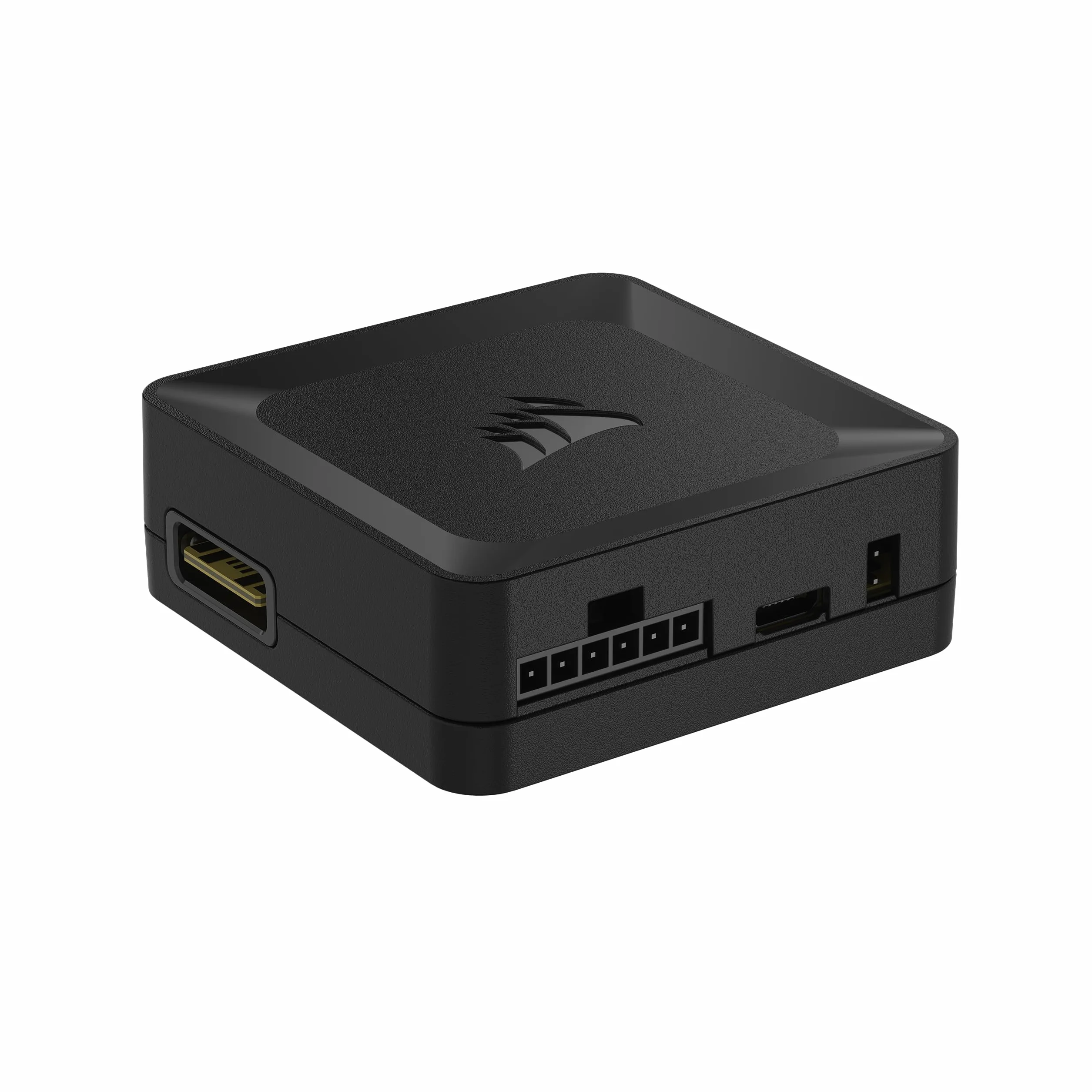 CORSAIR iCUE LINK Koncentrator Systemowy – Możliwość Podłączenia do 14 Urządzeń CORSAIR iCUE LINK – Porządek Dzięki Pozbyciu Się Niepotrzebnych Przewodów – Czarny