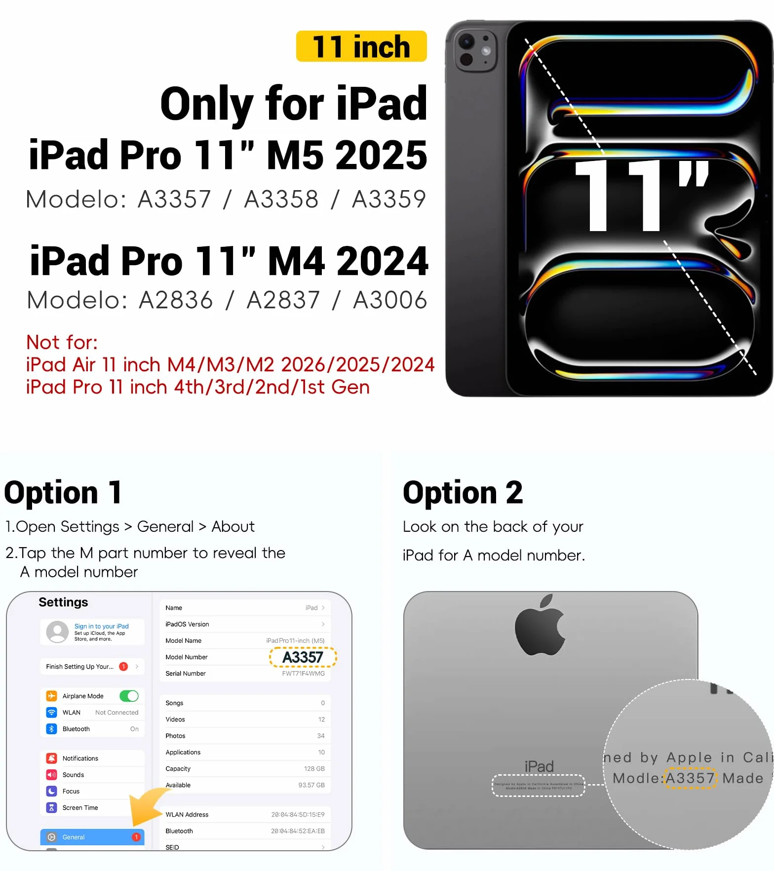 BRAECN Etui do iPada Pro 11 cali (M5) 2025/(M4) 2024, wytrzymała ochrona całego urządzenia, wbudowana osłona ekranu, podpórka, pasek na ramię, uchwyt na ołówek, Czarny