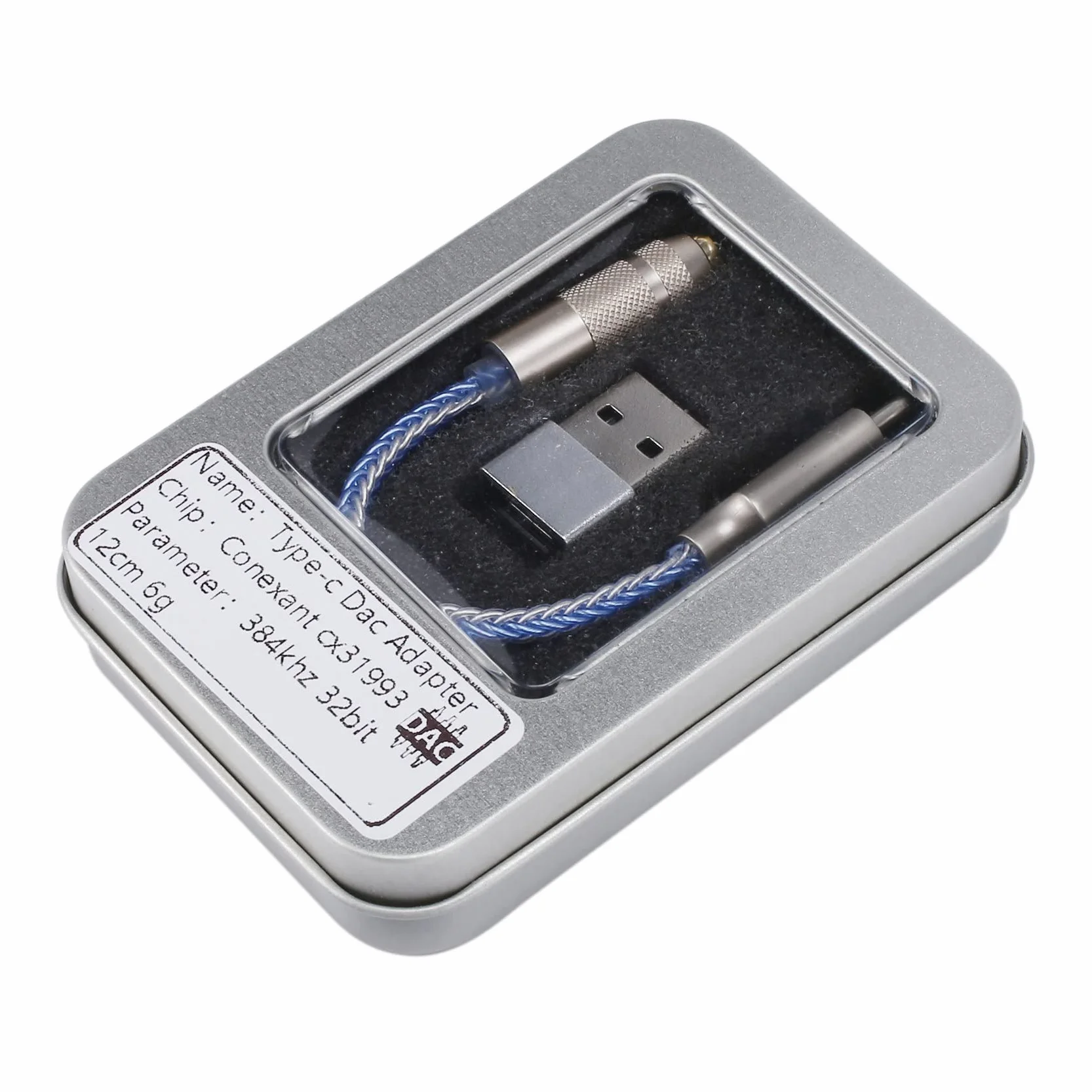 CX31993 Wzmacniacz Słuchawkowy USB C DAC 3.5mm Kabel Dekodujący Dźwięk dla Androida