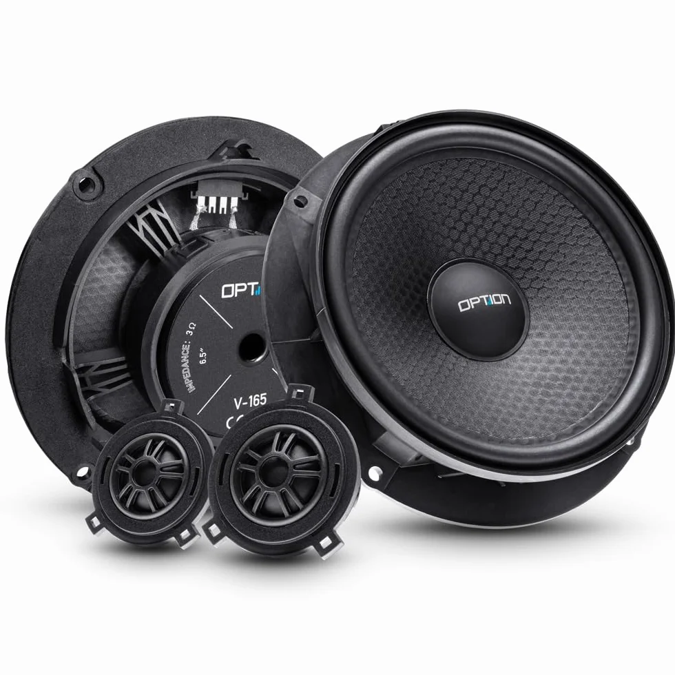 Option System dźwiękowy kompatybilny z Cupra Born (2. generacja, od roku produkcji 2024, standardowy system dźwiękowy) - 100% Plug & Play Kit z 6-kanałowym wzmacniaczem DSP i subwooferem Rock-4