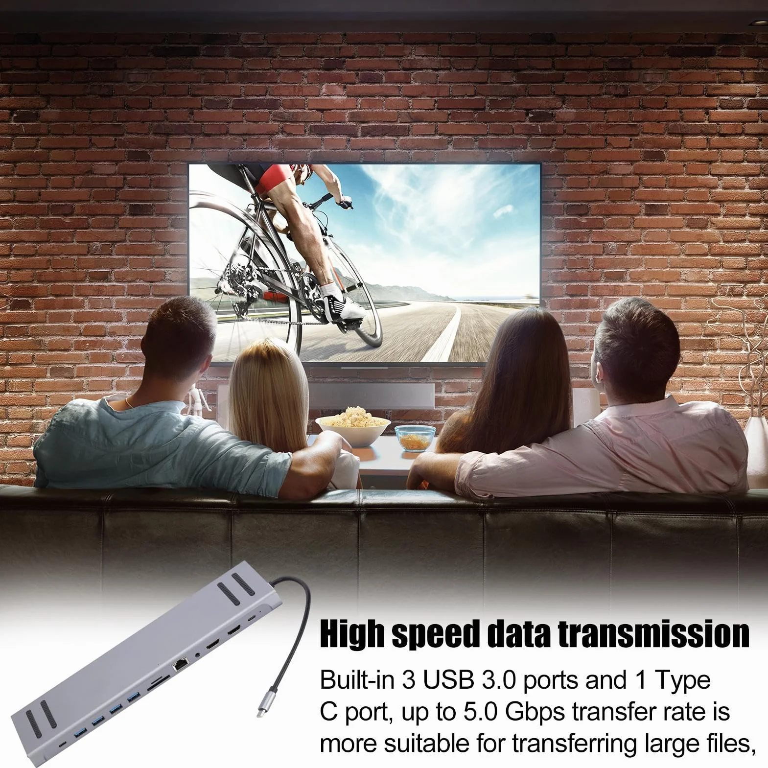 Uniwersalna Stacja Dokująca Do Komputerów PC Adapter, szybki hub | Szybki Dok Laptopów Hub w formie dongle do laptopów, notebooków, tabletów i smartfonów
