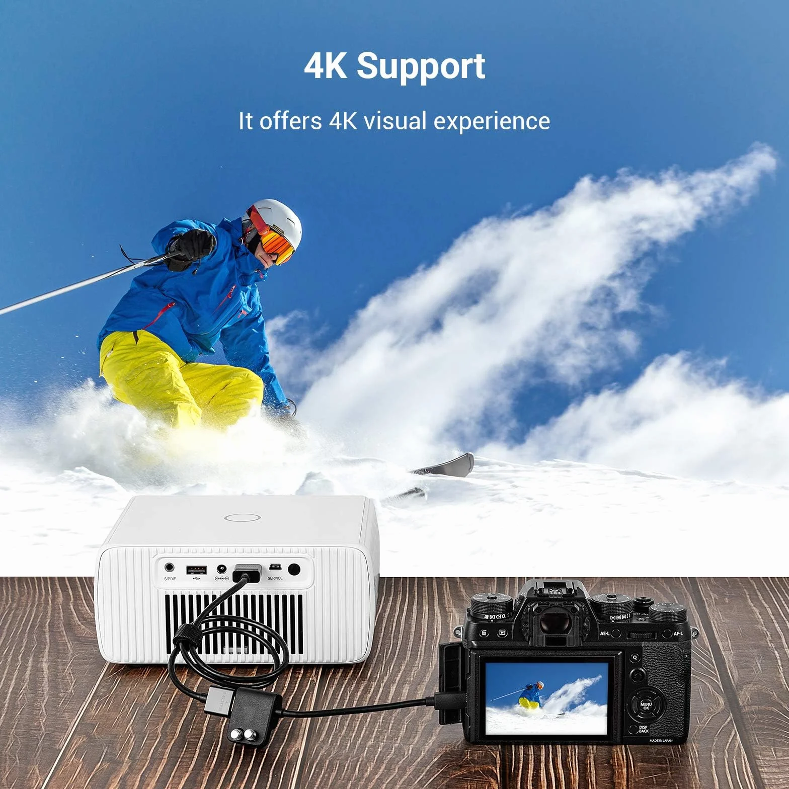 SMALLRIG Adapter kablowy 4K 4K@60Hz, męski konwerter mikro typu D na żeński typu A, dla Sony A7R IV / A7RIII/ A7III/ A7II/ A7RII, dla Fujifilm X-T2/ X-T3, długość kabla 8 cm/3 cale - 3021