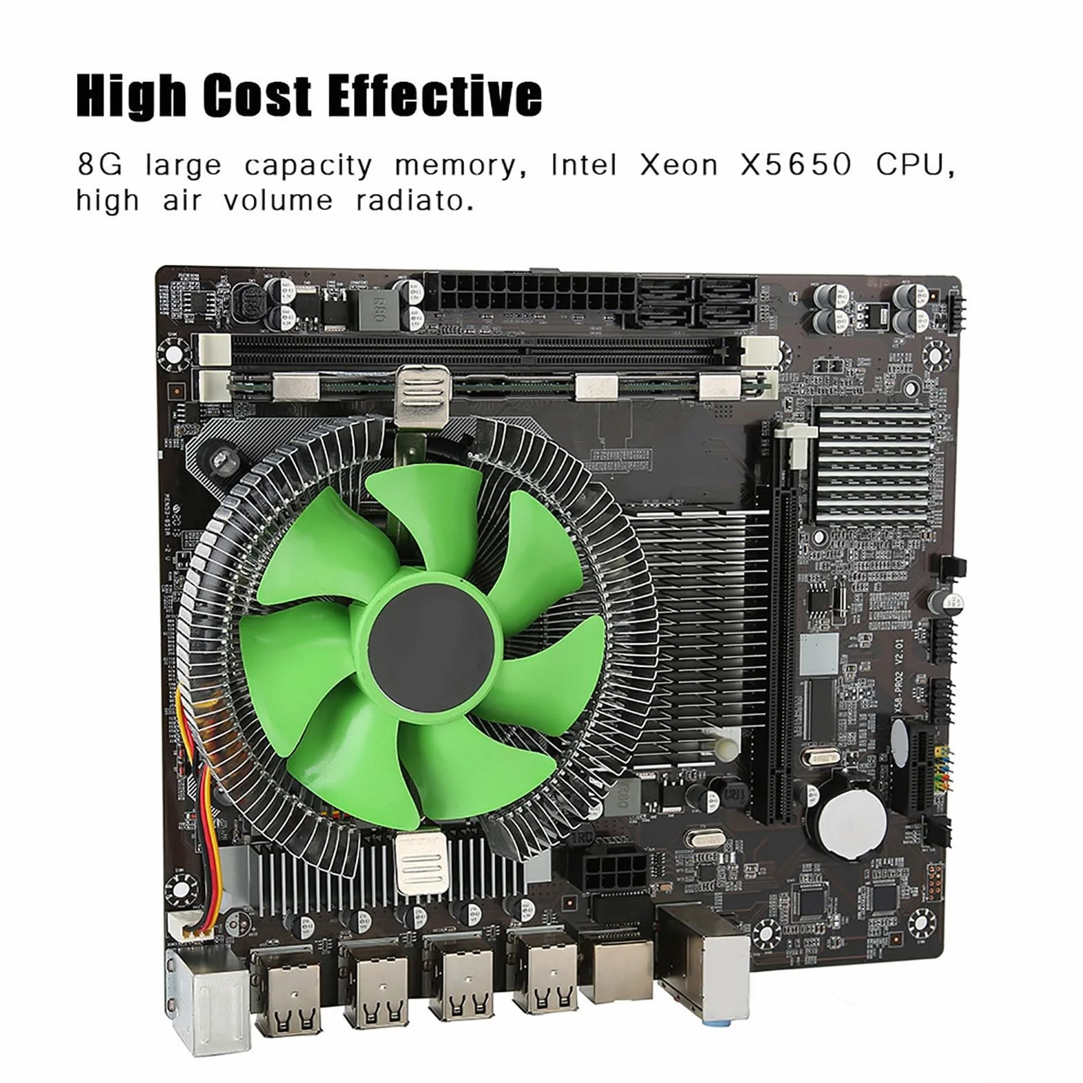 Zestaw Płyt Głównych Do Komputerów Stacjonarnych X58 Z Procesorem X5650 I Pamięcią 8 GB, Zestaw Płyt Głównych LGa 1366 I Zestaw Płyt Głównych Do Komputerów Stacjonarnych, Płyty Główne Do Komputerów St