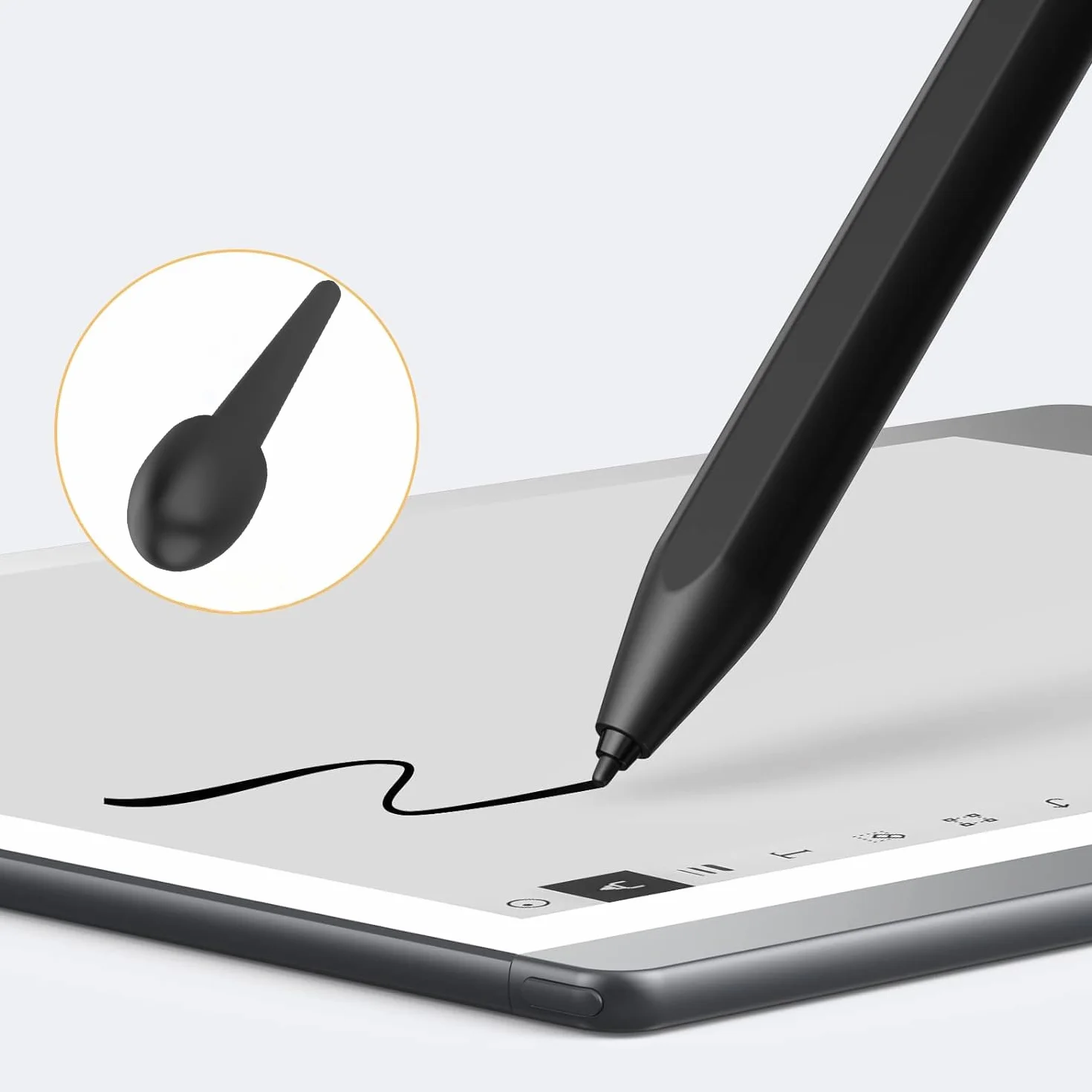 Zapasowe końcówki do Remarkable 1/2, Boox Pen2 Pro, Boox Pen Plus, Boox Triangle Pen, BOOX Wacom Stylus, Boox Max/Note/Nova/Go/Tab Ultra&Mini, czarne