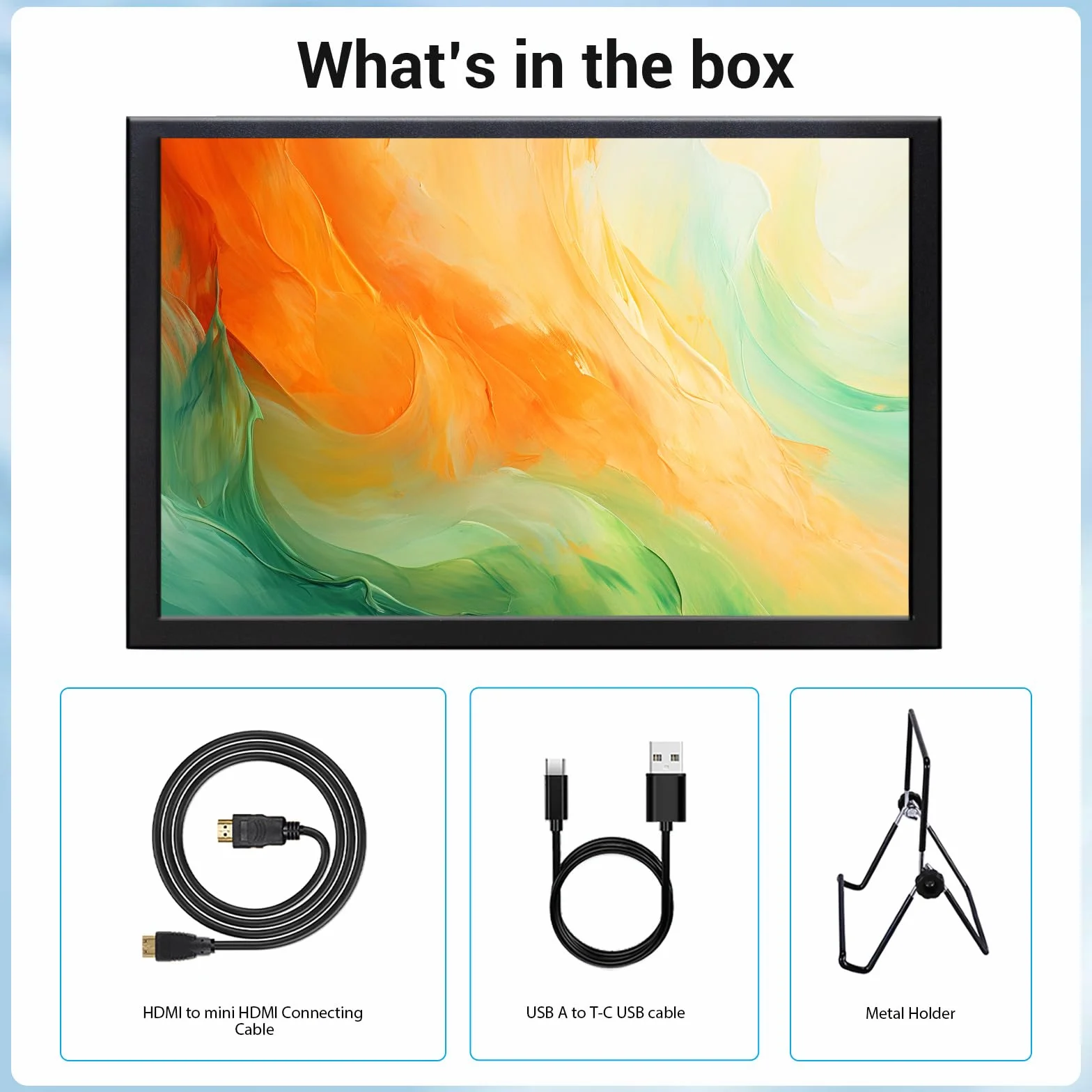 Mini monitor 8-calowy, mały ekran HDMI, rozdzielczość 1280 x 800, przenośny monitor do laptopa PC, kompatybilny z konsolami do gier Raspberry Pi