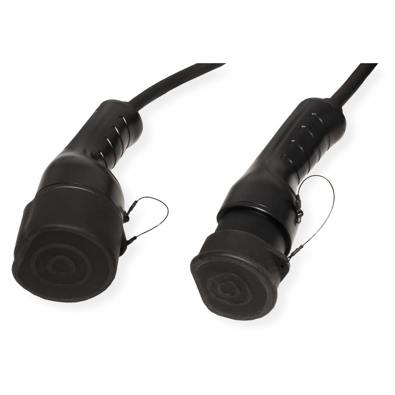 ROLINE Kabel do ładowania e-samochodu typu 2, 1-fazowy, 250 V AC (1P+N+E), 32 A, 7,4 kW, kabel spiralny, 3 m