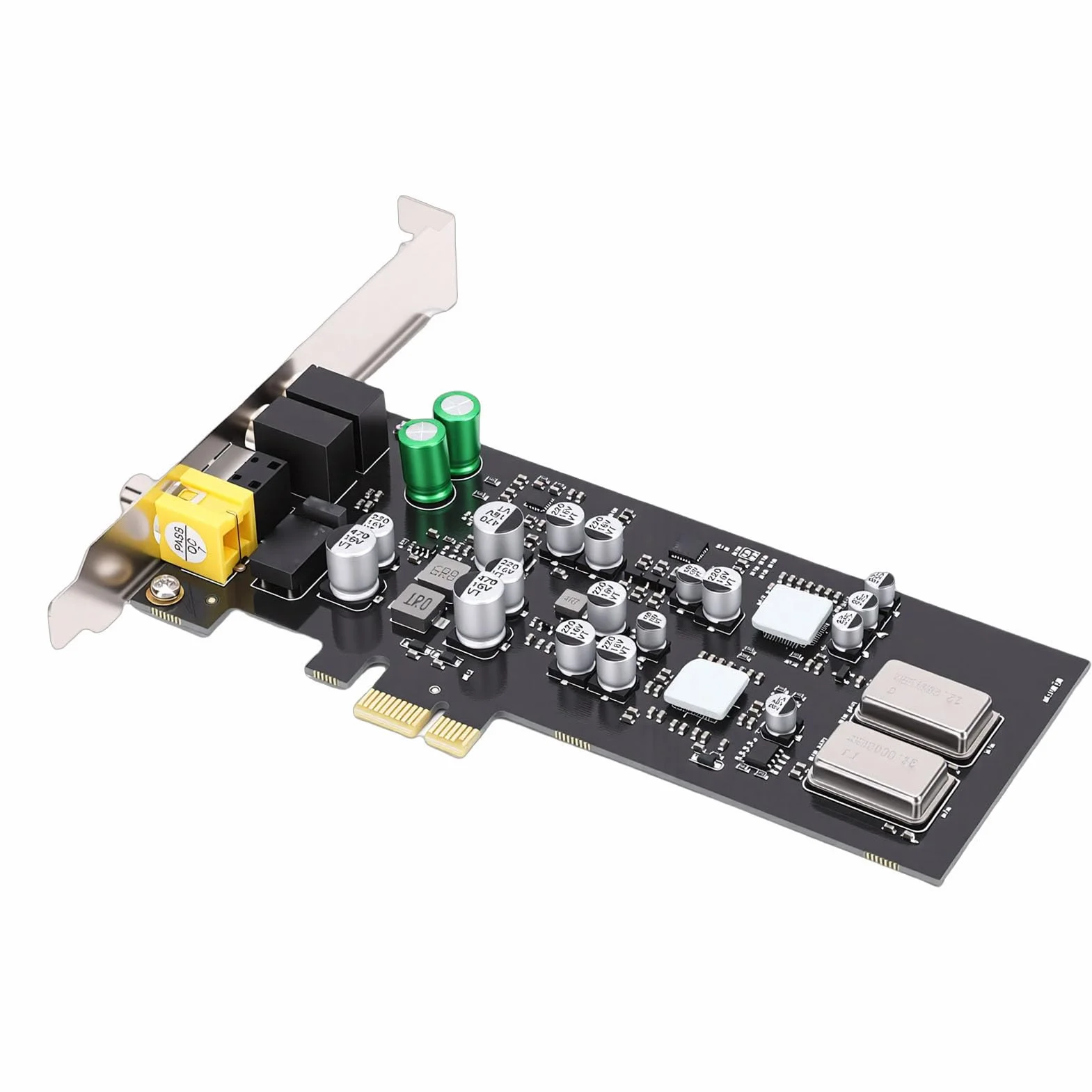 Karta Dźwiękowa PCIE, Profesjonalna Karta Dźwiękowa HiFi, z Dwoma Przetwornikami DAC z częstotliwością Próbkowania 192 KHz i Przetwornikiem Cyfrowo-analogowym SABRE ES9018K2M, Kompatybilna z