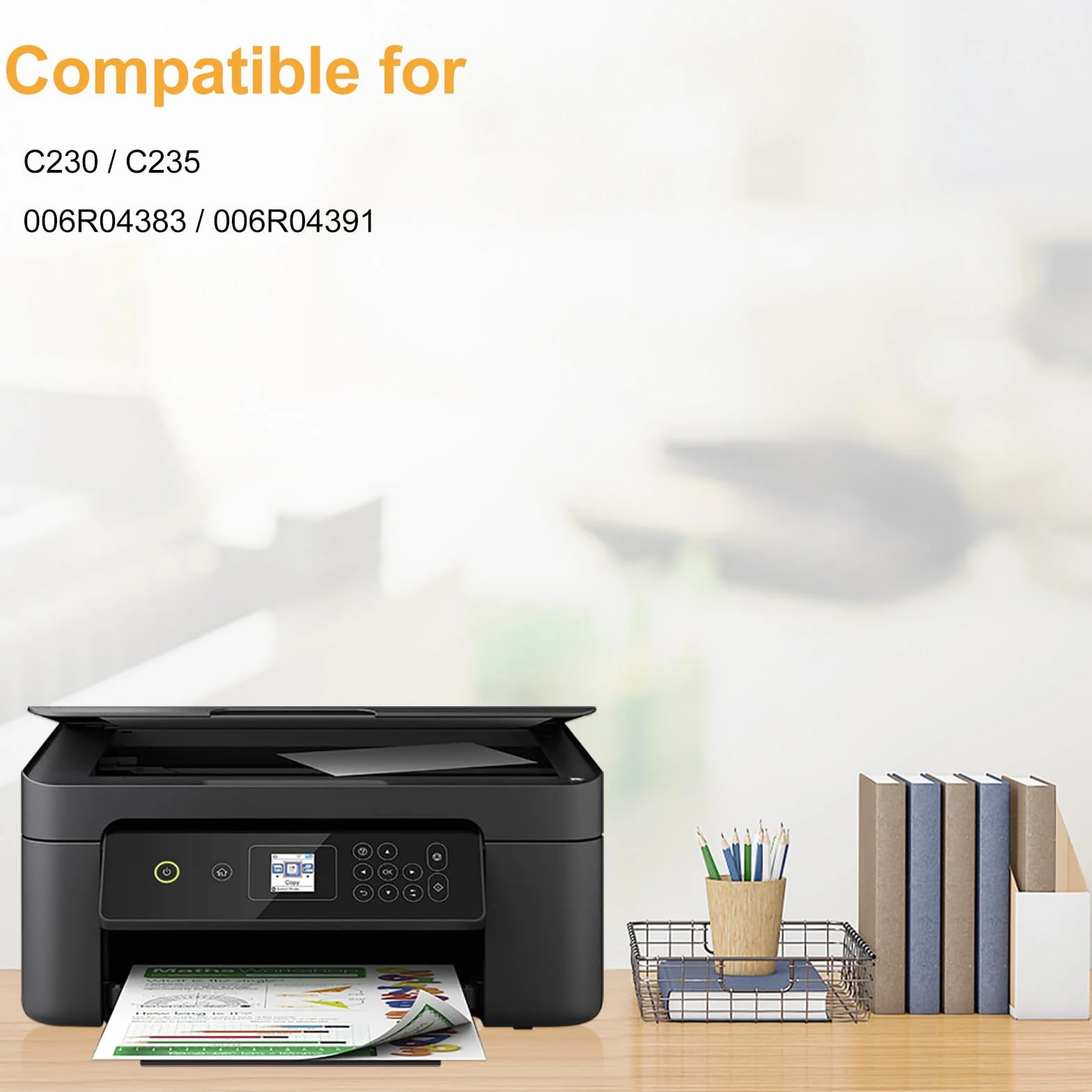 LeciRoba C230 C235 do Xerox 006R04391 006R04383 toner do drukarki Xerox C230 C235, wysoka pojemność 3000 stron z chipem (1 opakowanie)