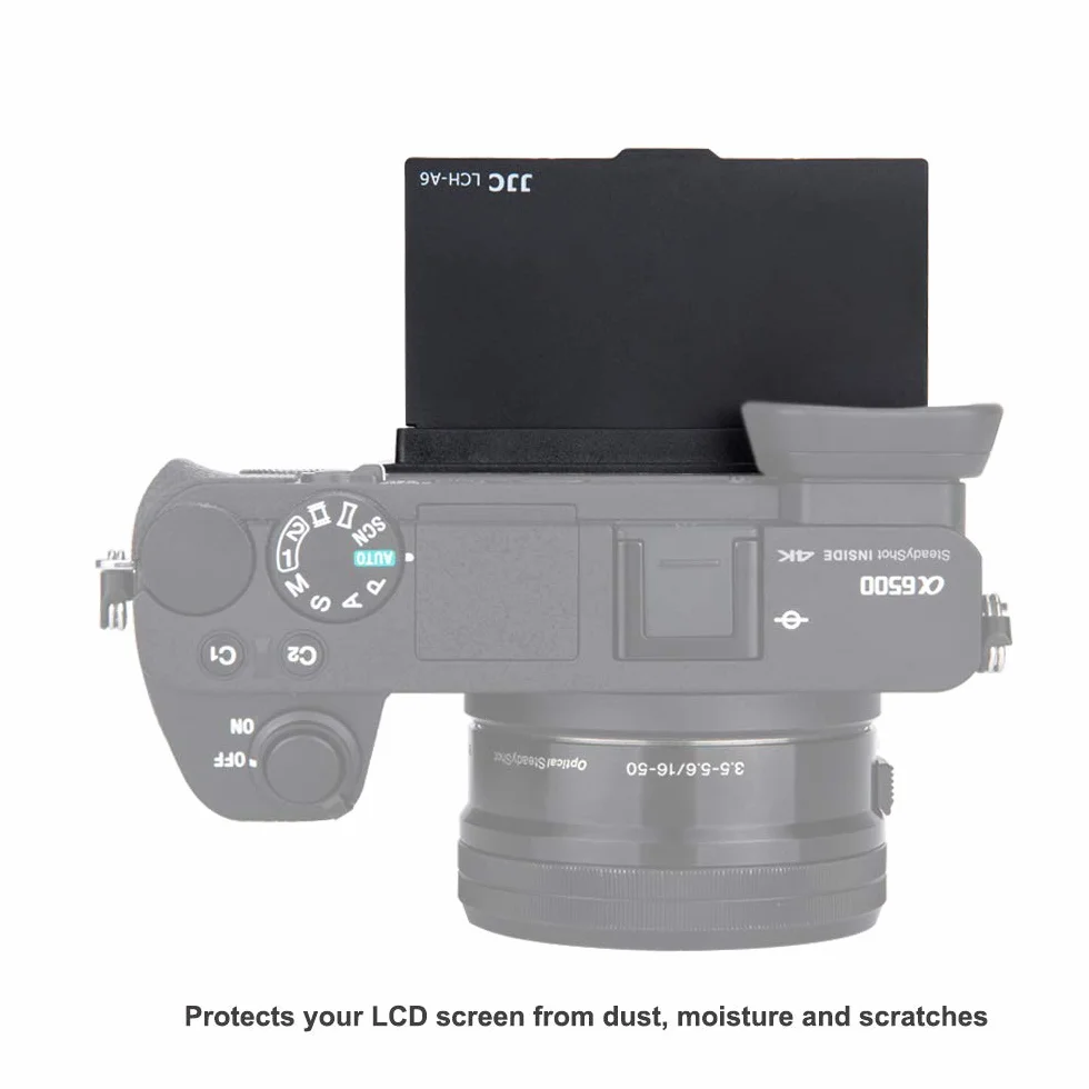JJC Osłona LCD do aparatu Sony A6600 A6500 A6400 A6300 A6100 A6000 | Antyodblaskowy do osłony przeciwsłonecznej na zewnątrz