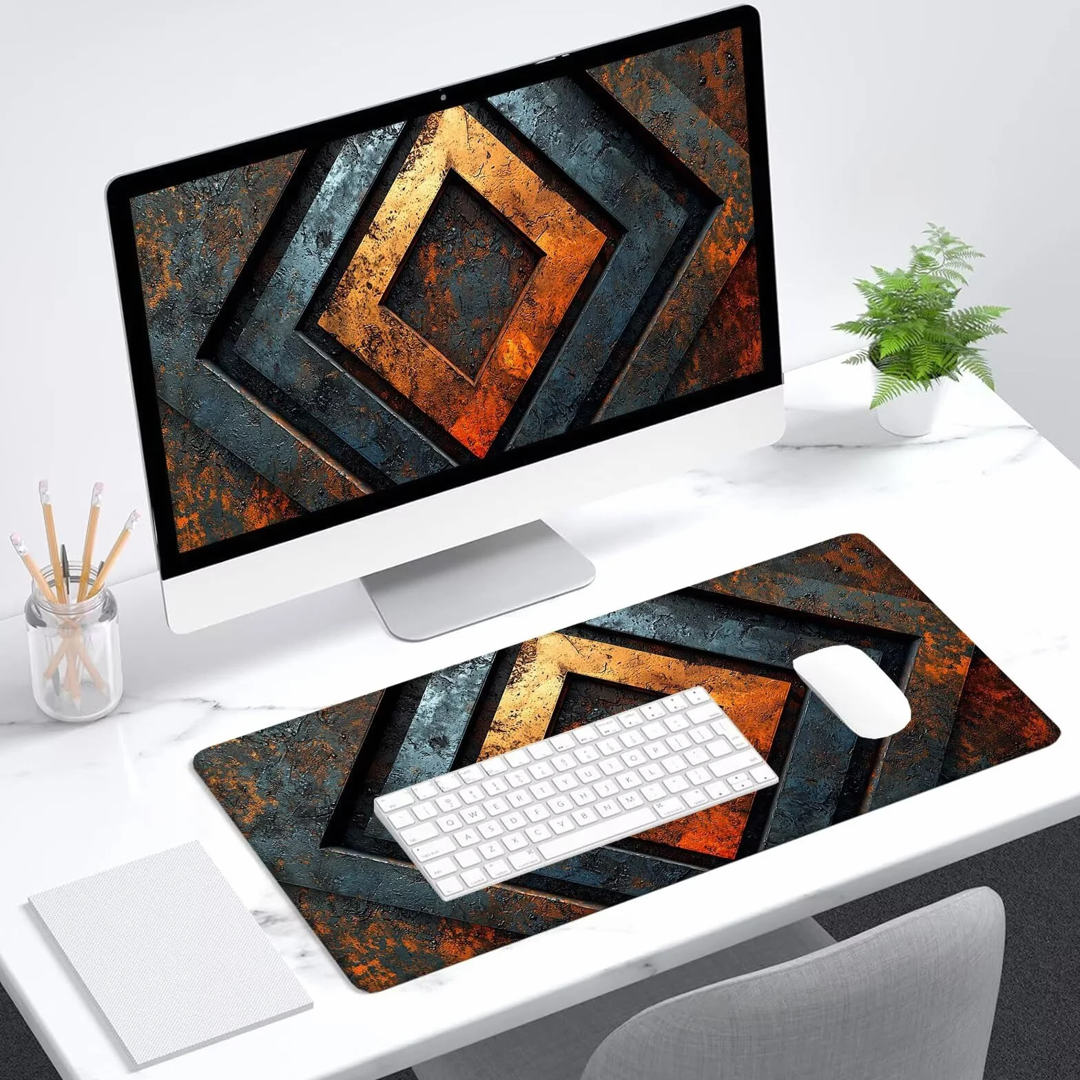 V-57 Duża podkładka pod mysz, do gier, 1200 x 600 mm, brązowa podkładka pod mysz XXL, wodoodporna, retro podkładka na biurko z antypoślizgową podstawą, podkładka pod mysz z gładką powierzchnią