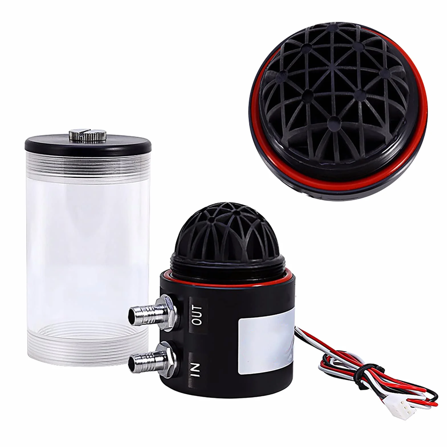 Pompa chłodząca wodą procesora do zbiornika 500 l/h, 10 W, prąd stały 12 V, zintegrowany system chłodzenia cieczą z wtyczką 3-pinową, bardzo cicha praca z 16 dB do zestawu chłodnicy PC