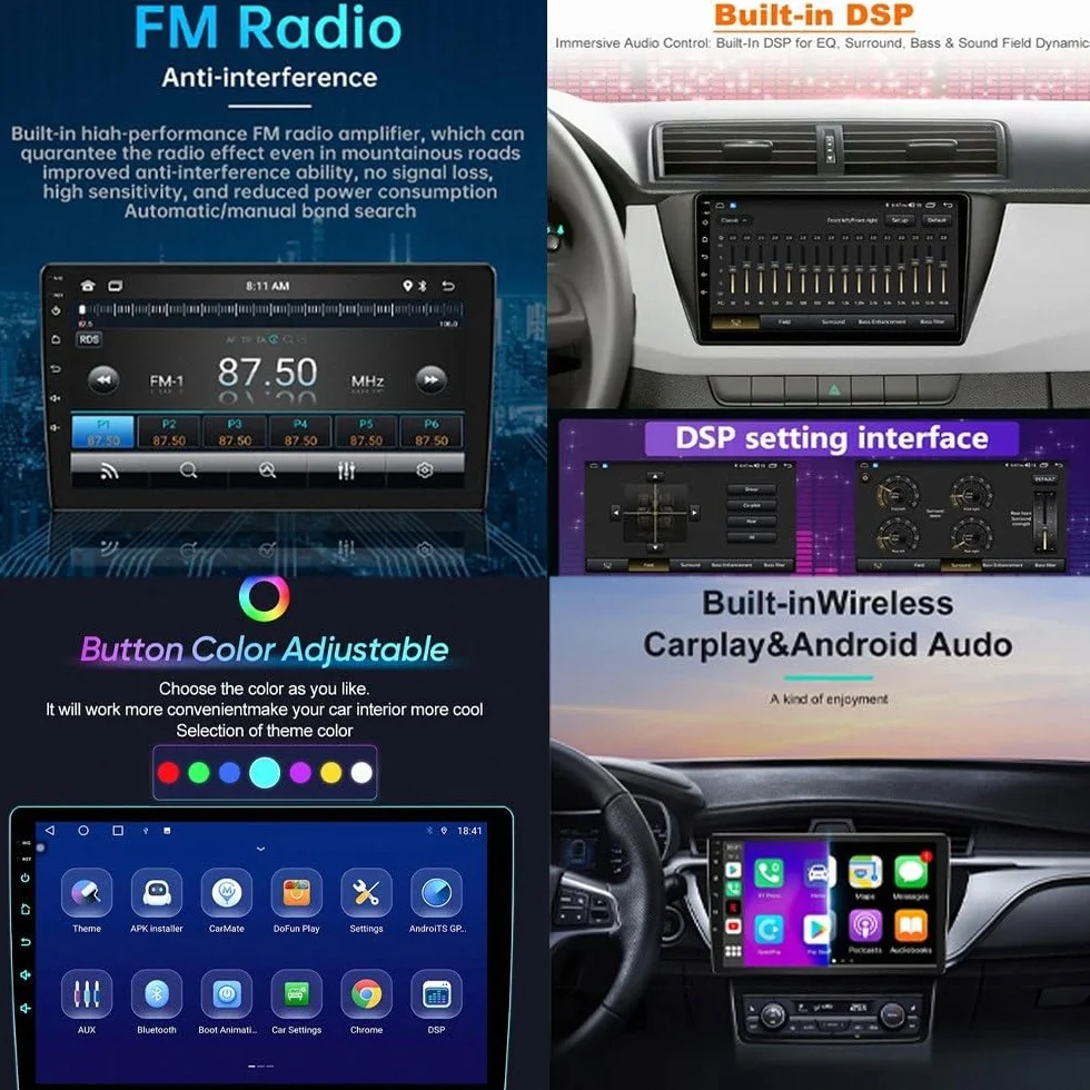 Przenośny Ekran Dotykowy Do Samochodu dla Volkswagen Jetta 5 2005-2010 Odbiorniki Car Audio, Wyświetlacz Hd, Przenośna Nawigacja Na Żywo, Odtwarzacz Muzyki, 4 Rdzeń 2G+32G