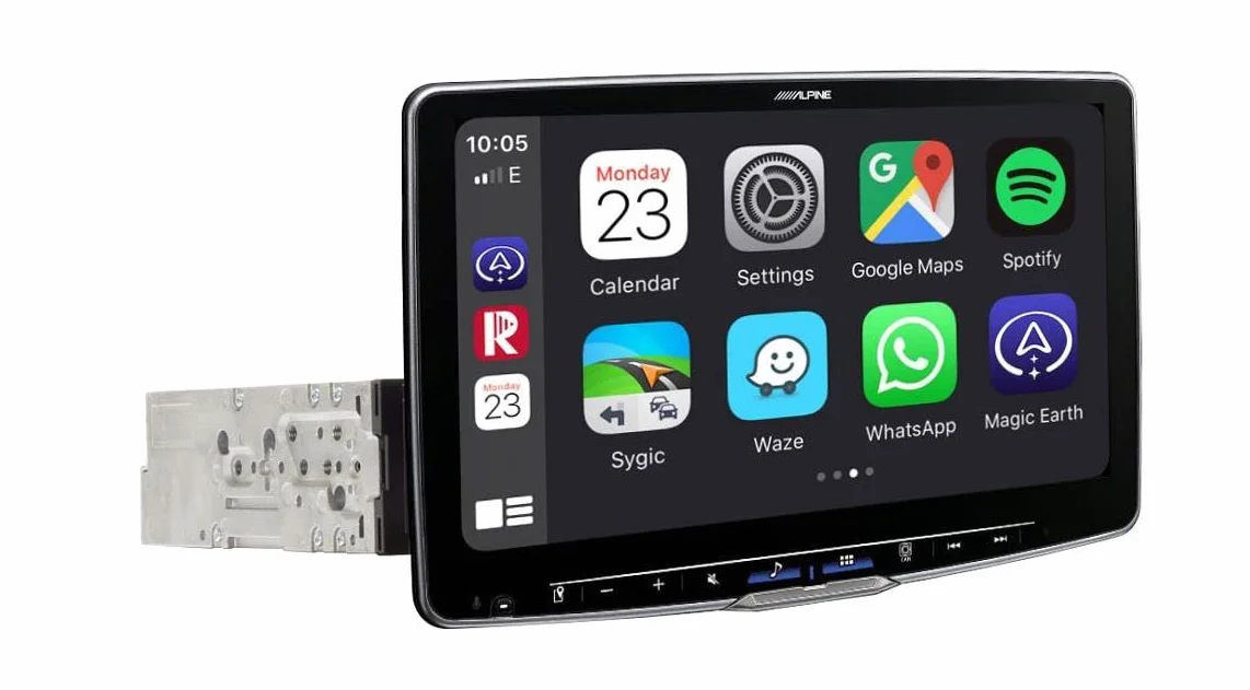 Alpine ILX-F115T6 | radio samochodowe z 11-calowym ekranem dotykowym, DAB+, obudowa do zabudowy 1-DIN, Wireless Apple Carplay i Android Auto wsparcie dla VW T5, T6
