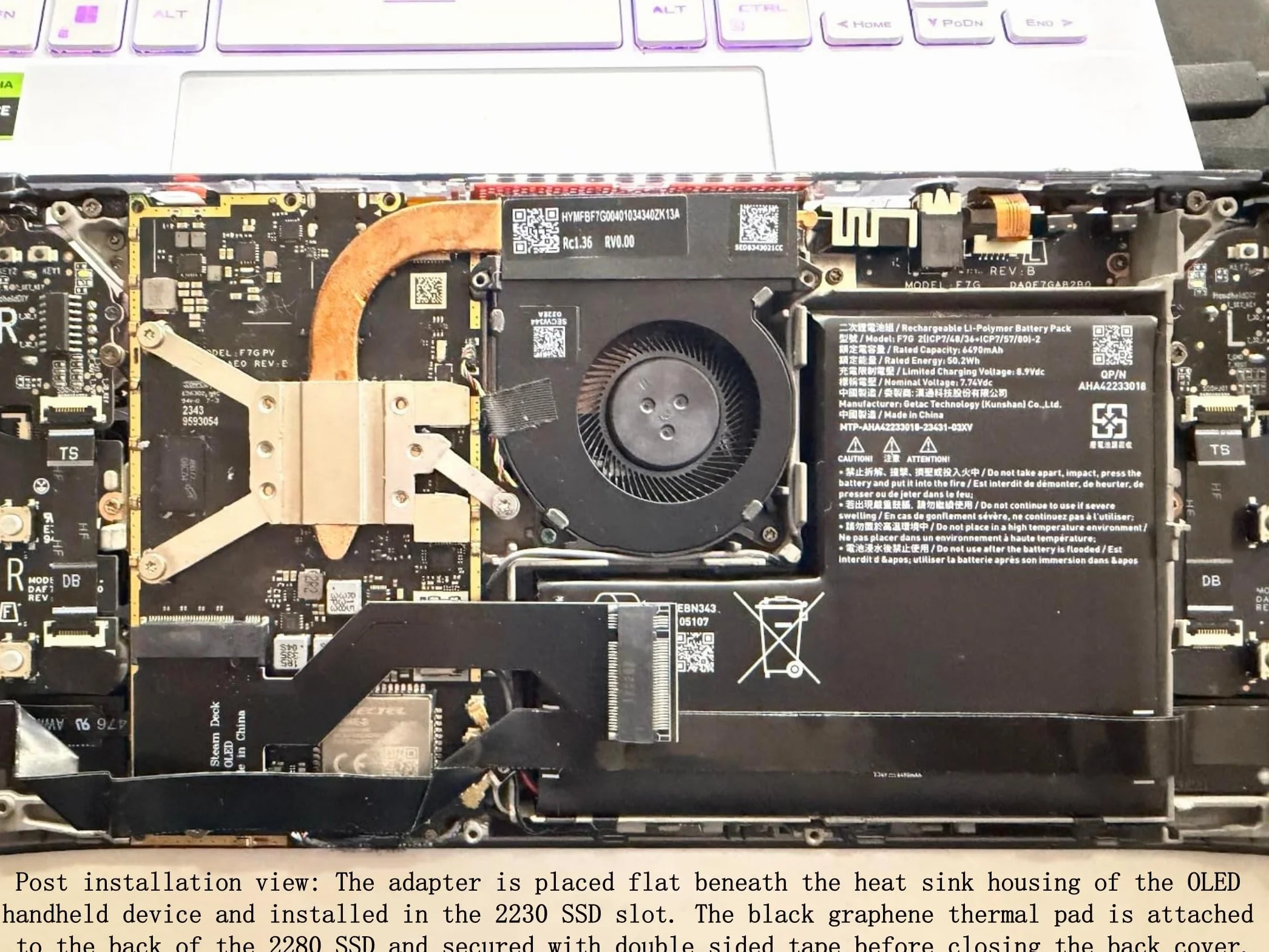 Do urządzeń przenośnych OLED Steam Deck M.2 NVMe PCIe 4.0 2230 do 2280 SSD Adapter Converter karta rozszerzeń, modyfikacja 2230 do 2280 rozmiar SSD Converter Board, model OLED Rozszerz kartę pamięci o