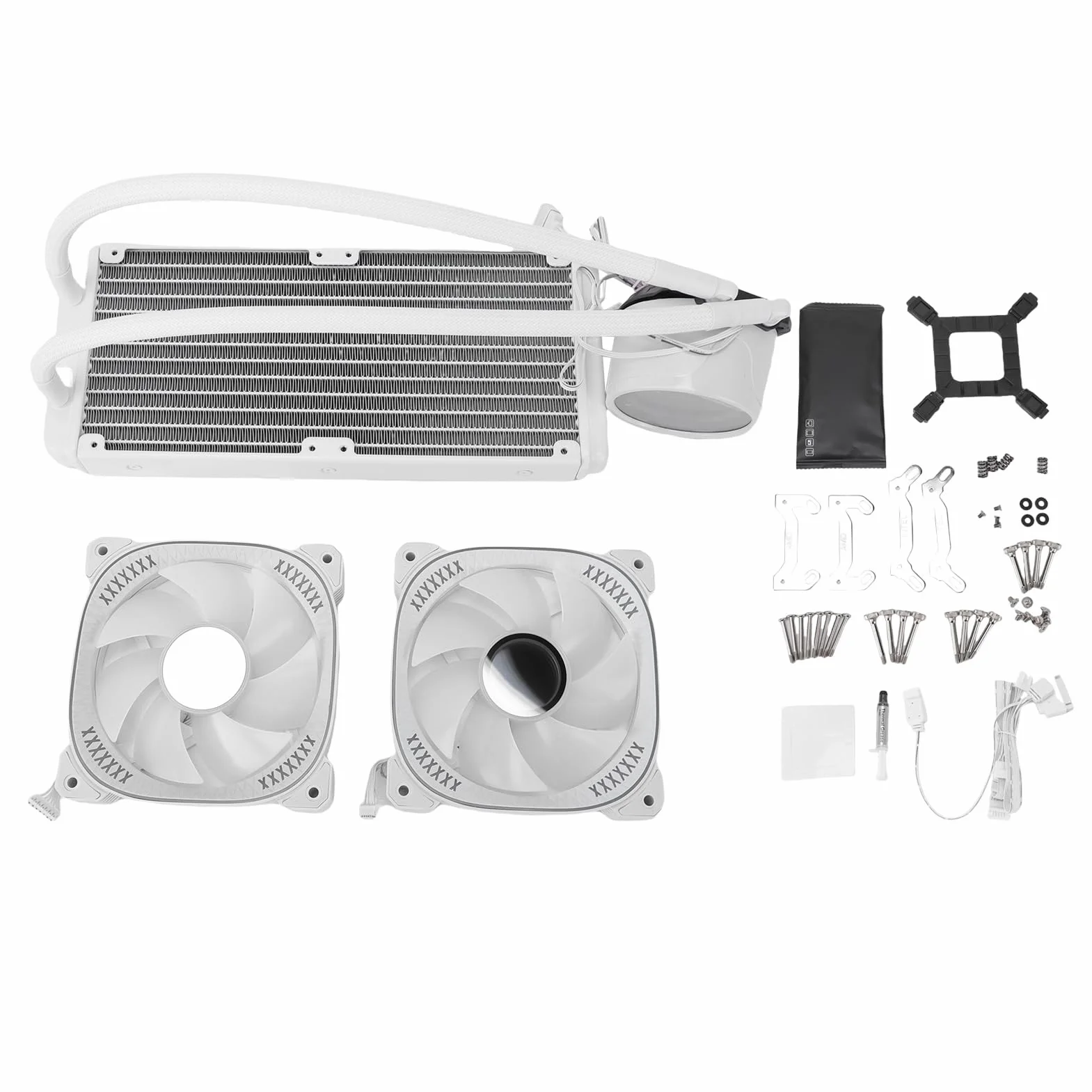 Płynna Chłodnica Procesora ARGB 240 Mm z 2,2-calowym Ekranem IPS LCD, Podwójnym Wentylatorem PWM 800-1800 Obr./min dla LGA1851 1700 1200 115X 1366 2011 2066 AM5 AM4 AM3 AM3+ AM2 FM2 FM2+
