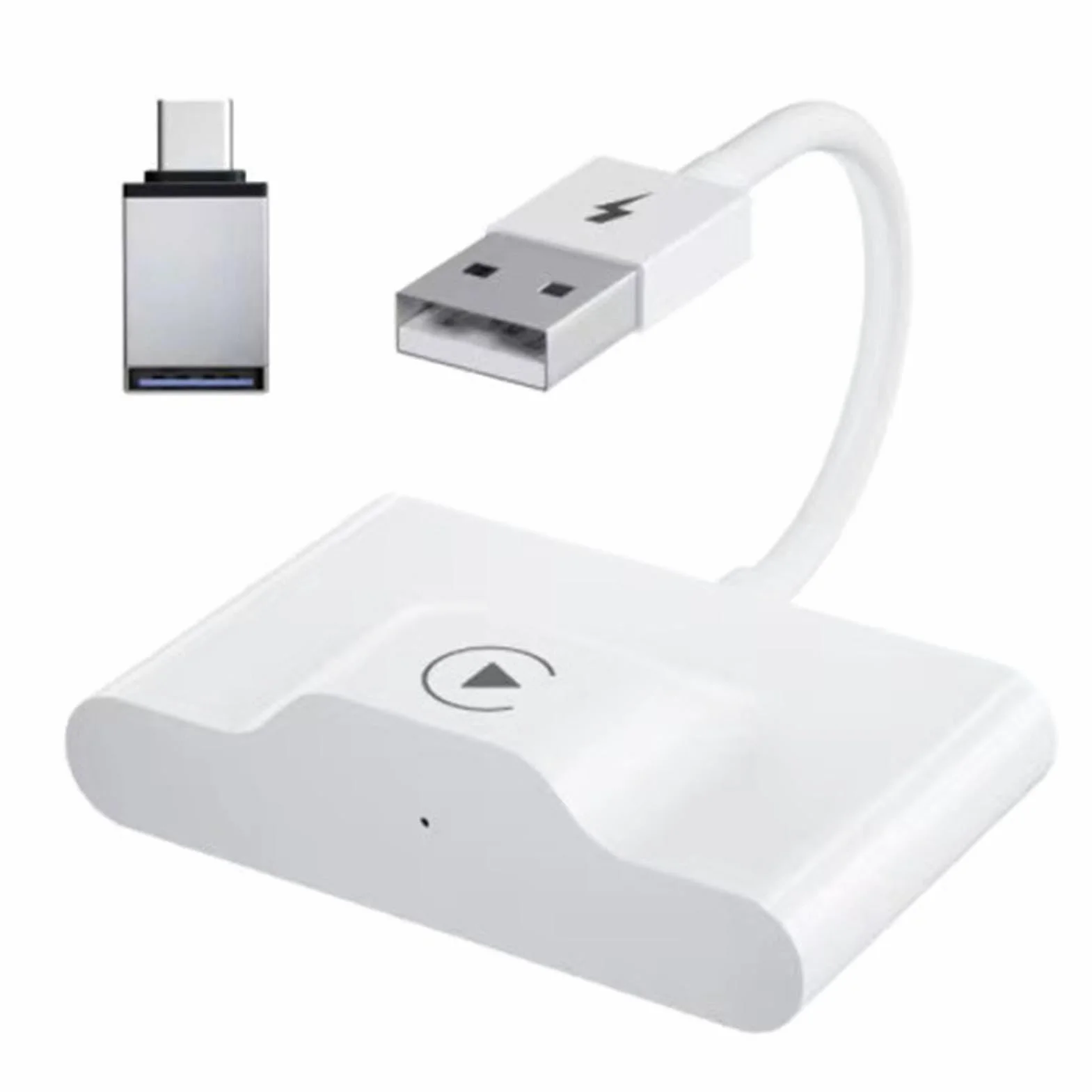 Adapter Carplay, Carplay Dongle Przewodowy do Bezprzewodowego Kompaktowego Interfejsu USB dla 'a (Wklęsła powierzchnia)