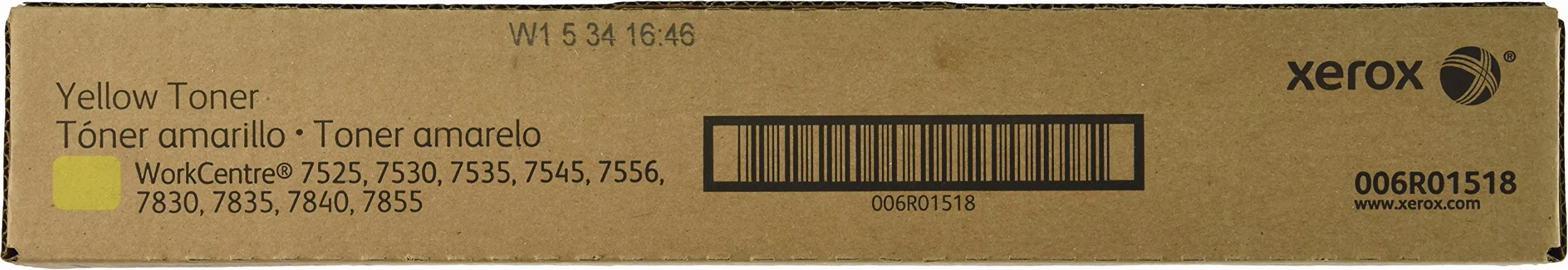 Xerox 006R01518 – laserowy toner do Workcentre 7525/7530/7535/,/7556 do drukarki laserowej, żółty (pudełko)