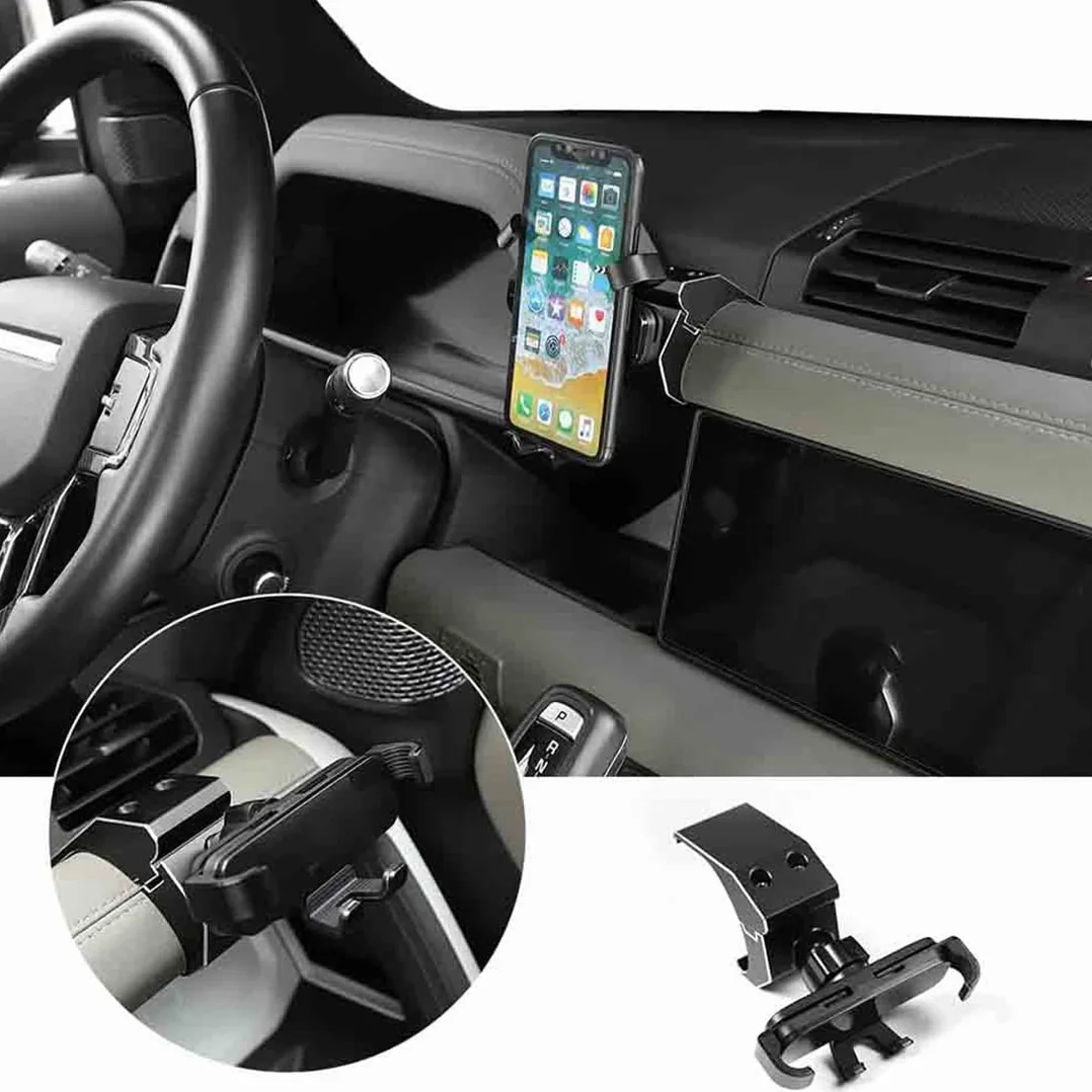 Boczny uchwyt na telefon deska rozdzielcza uchwyt ze stopu aluminium do 90 110 2020 2021 2022 akcesoria samochodowe