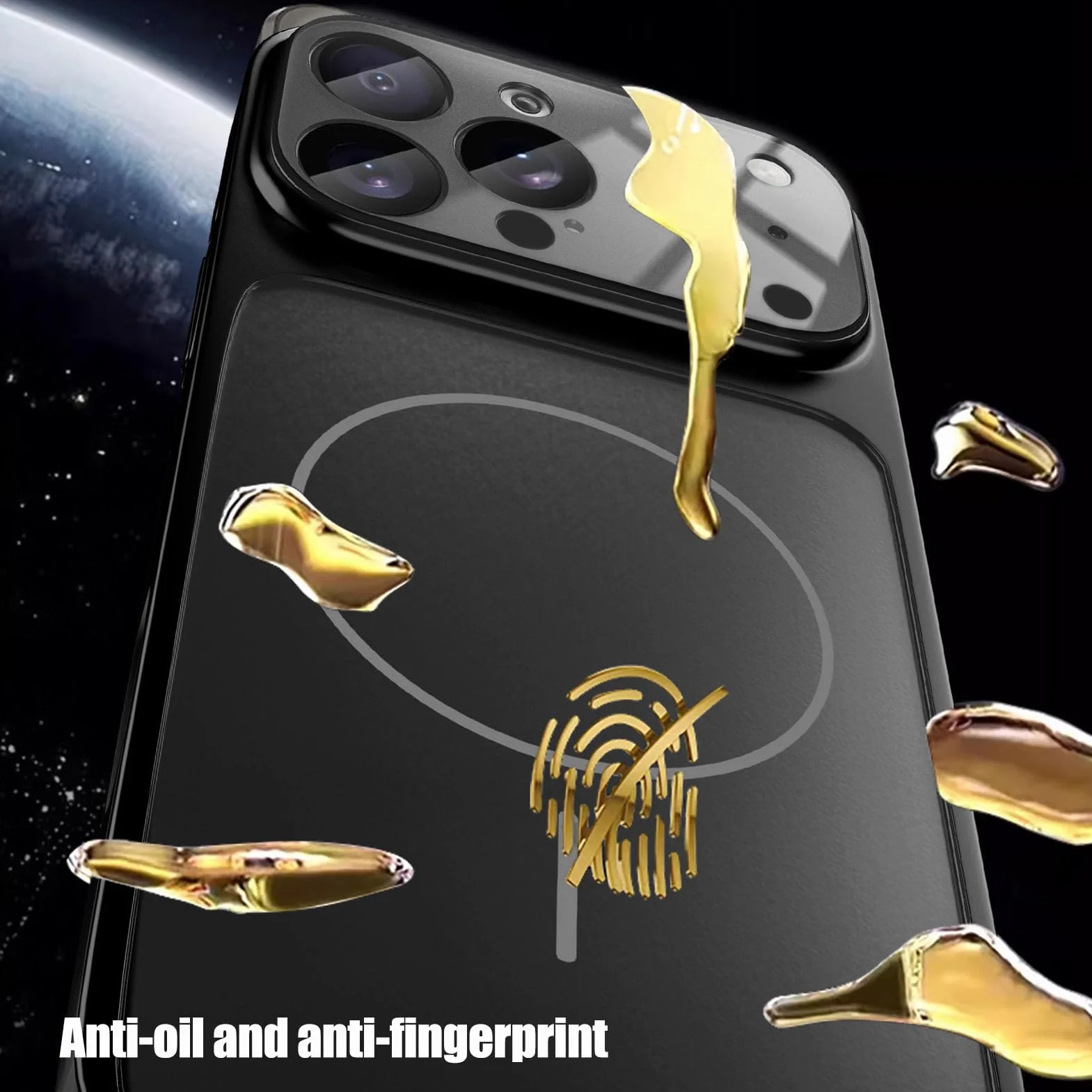 Magnetyczne etui z przyssawką do iPhone'a 17 Pro Max/17 Pro/Air/17, ochrona aparatu ze szkła hartowanego, smukła obudowa telefonu obsługuje bezprzewodowe ładowanie, szare, 17 Pro