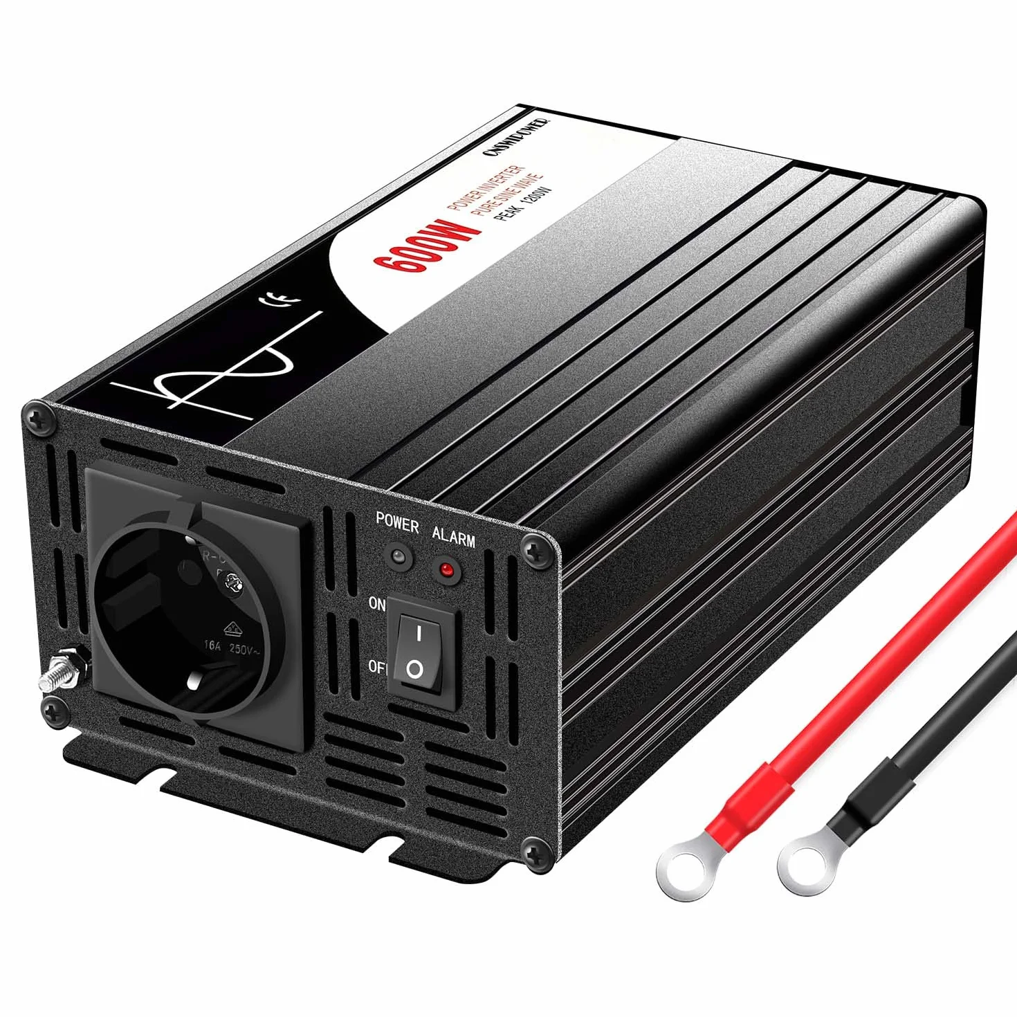 Falownik 3000 W, DC 12 V do 230 V, czysty sinus z pilotem i podwójnym cyfrowym wyświetlaczem LCD DC na AC 230 V, 50 Hz (DC12V (zakres 10 V-15 V) 3000 W) (DC12V (zakres 10 V-15 V) 600 W)