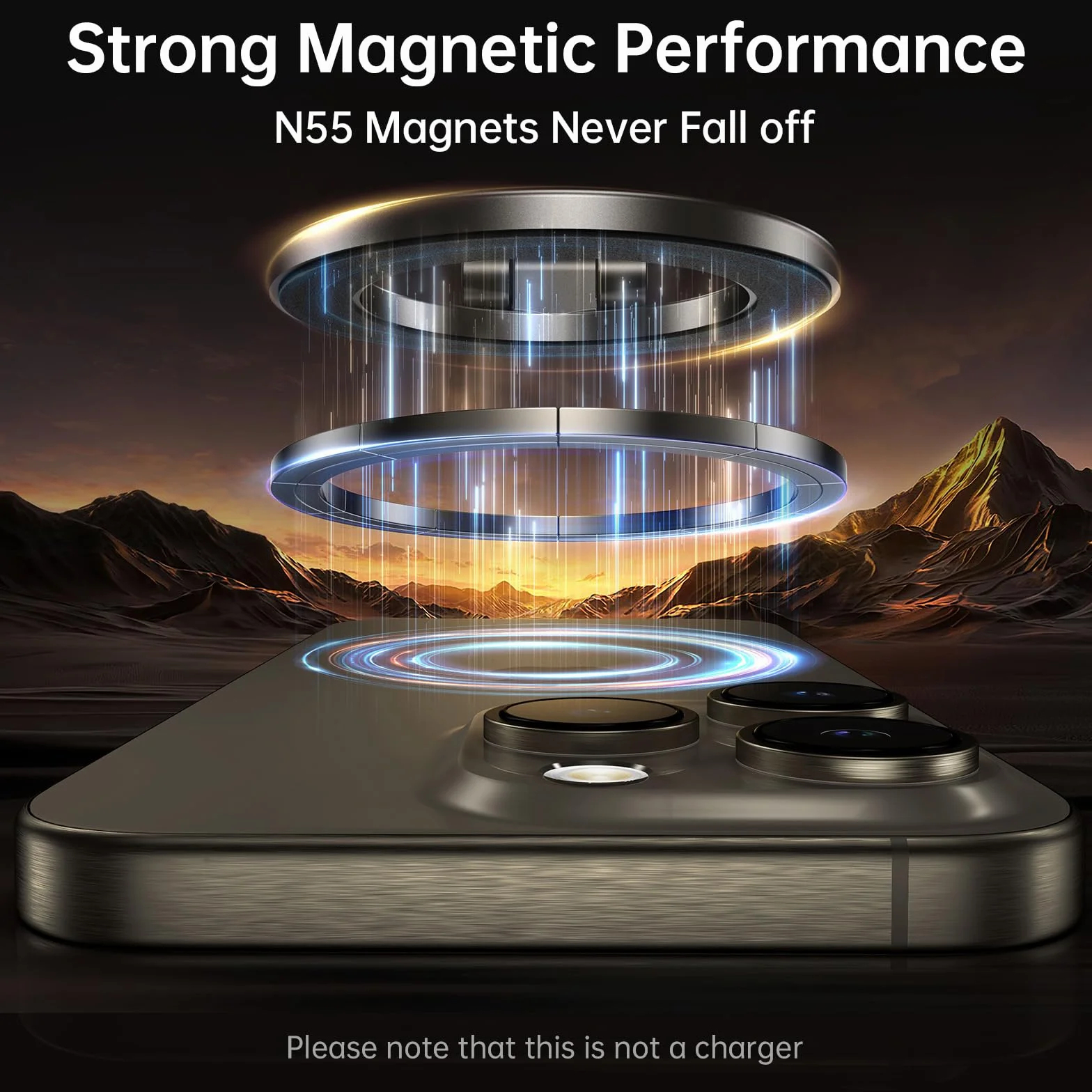 SYNCWIRE Uchwyt samochodowy na telefon MagSafe magnetyczny metalowy obrót 360°