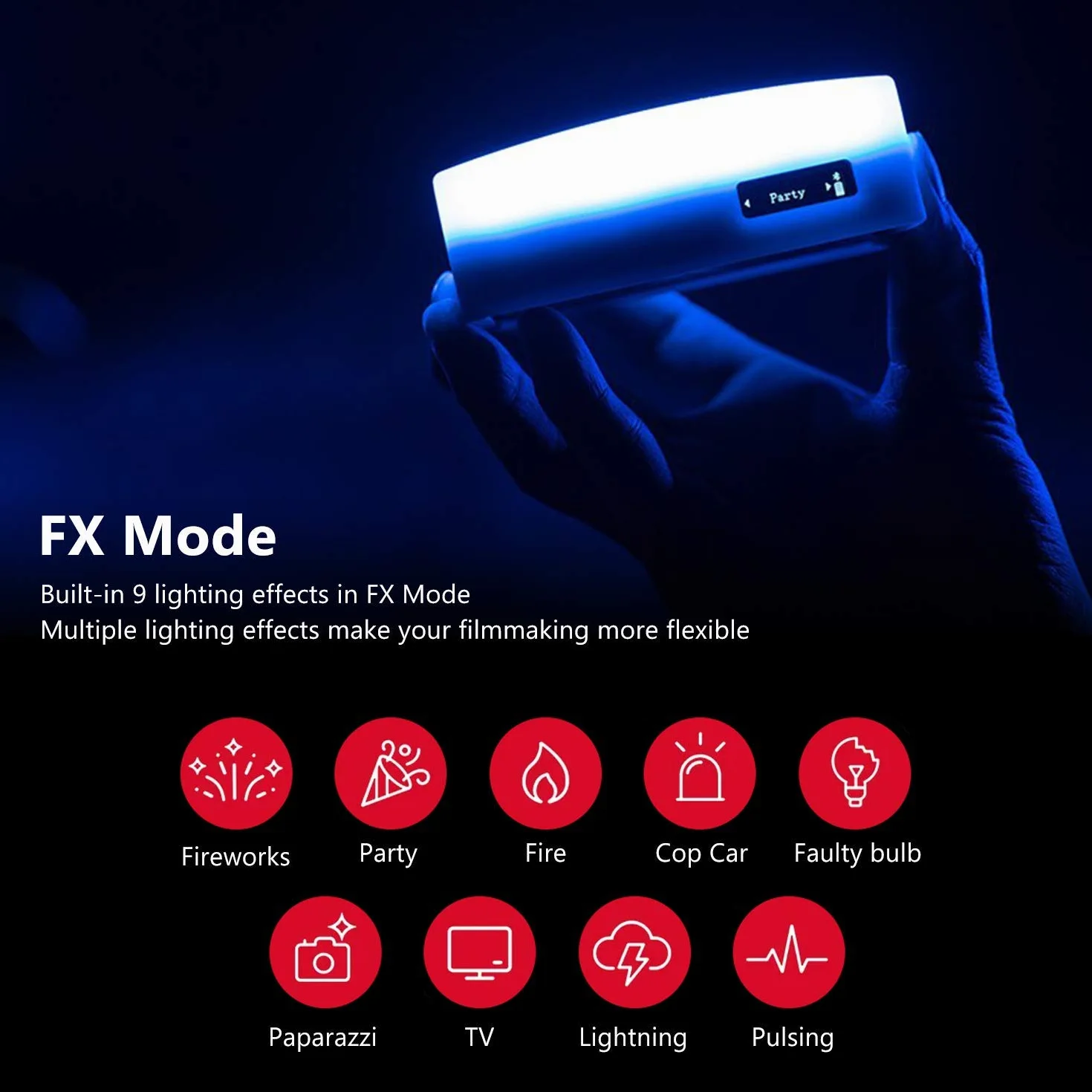 Aputure AL-MC Pocket RGB LED lampa wideo RGBWW lampa filmowa