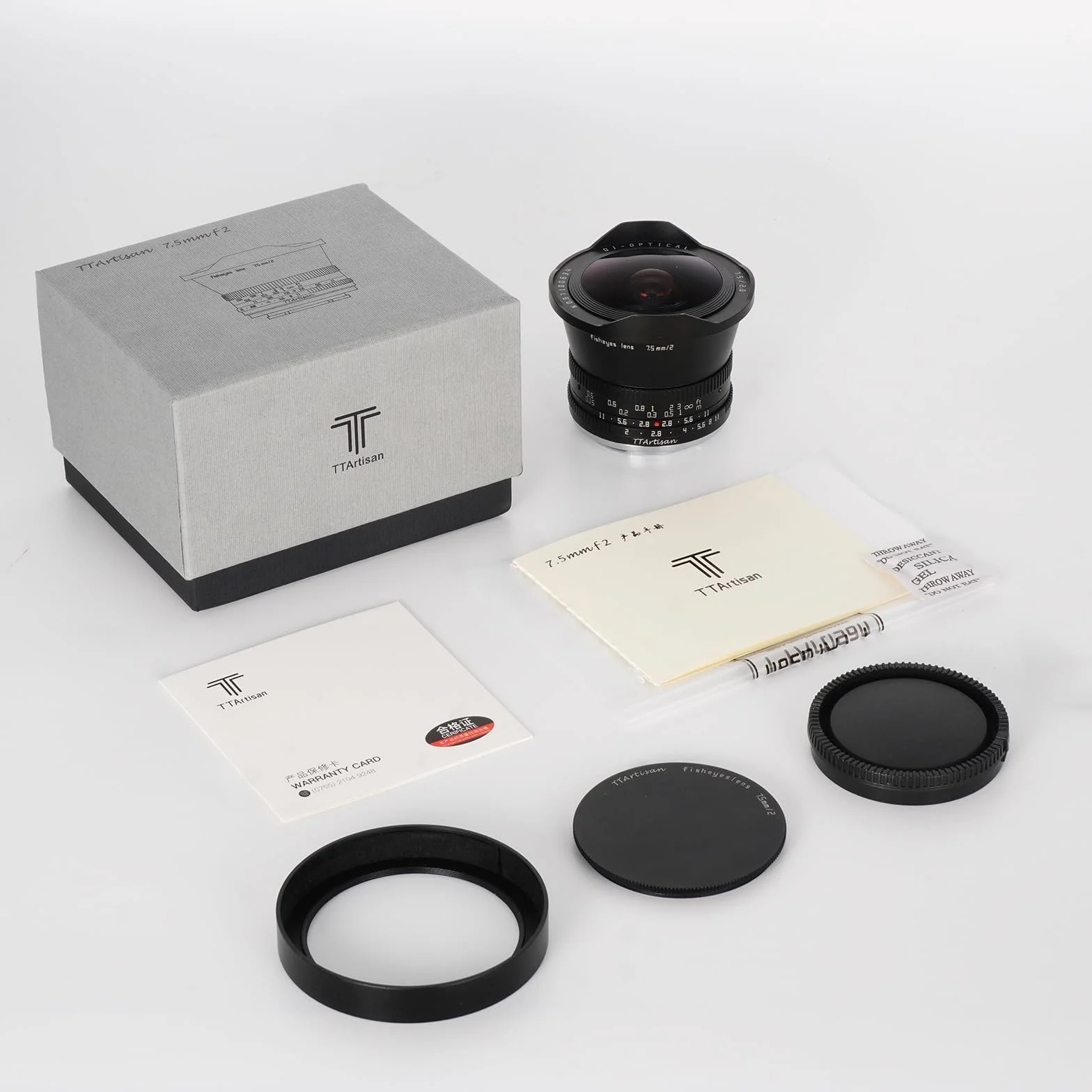 TTARTISAN 7,5mm F2.0 APS-C Obiektyw typu rybie oko z ręcznym ustawianiem ostrości do mocowania Sony E (Bez filtra ND)