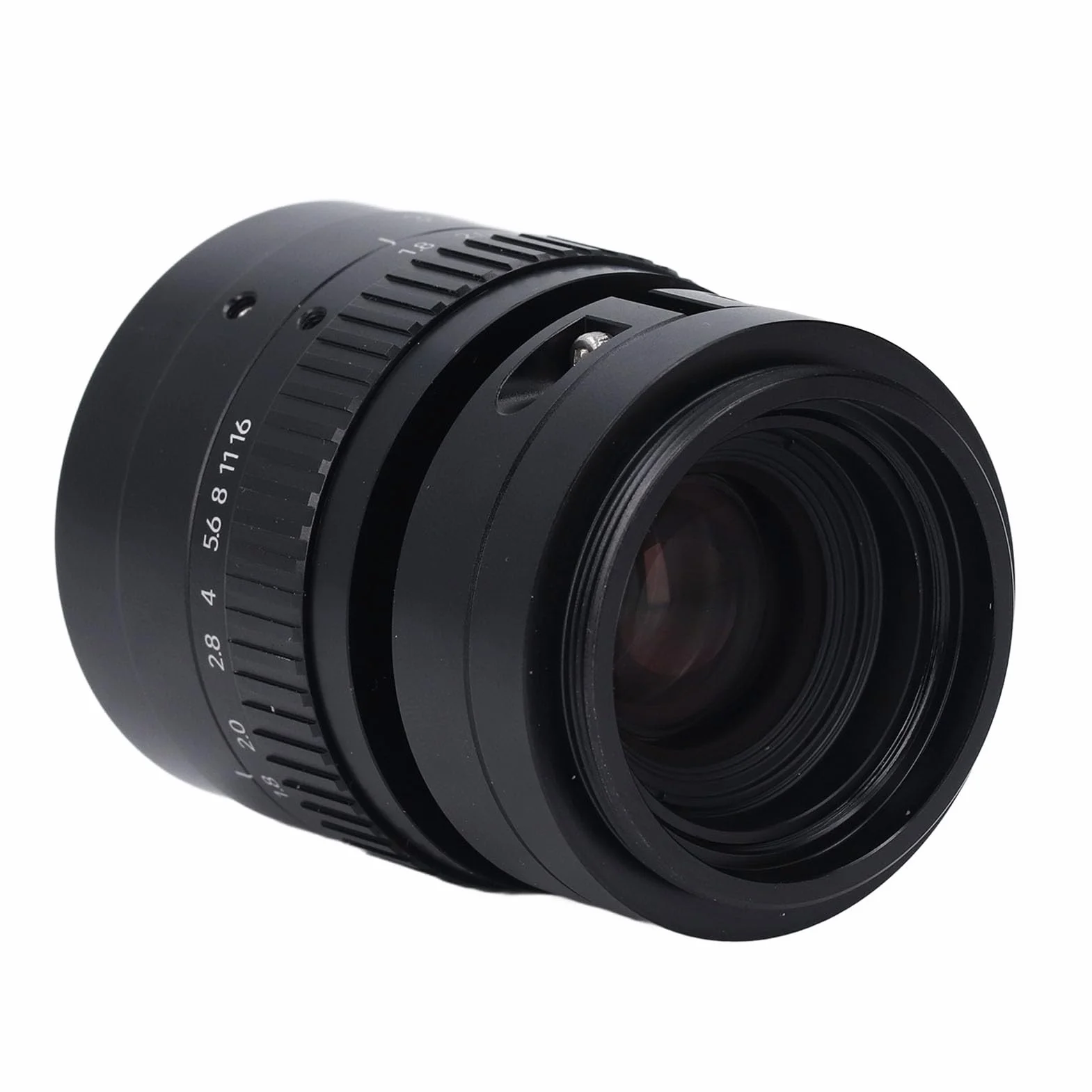 ViaGasaFamido Obiektyw Kamery Przemysłowej 35 Mm F1.8 z ręczną regulacją Ostrości, Mocowanie M42, Obudowa ze Stopu Aluminium do Kontroli HD Półprzewodnikowych Elementów Elektronicznych LCD