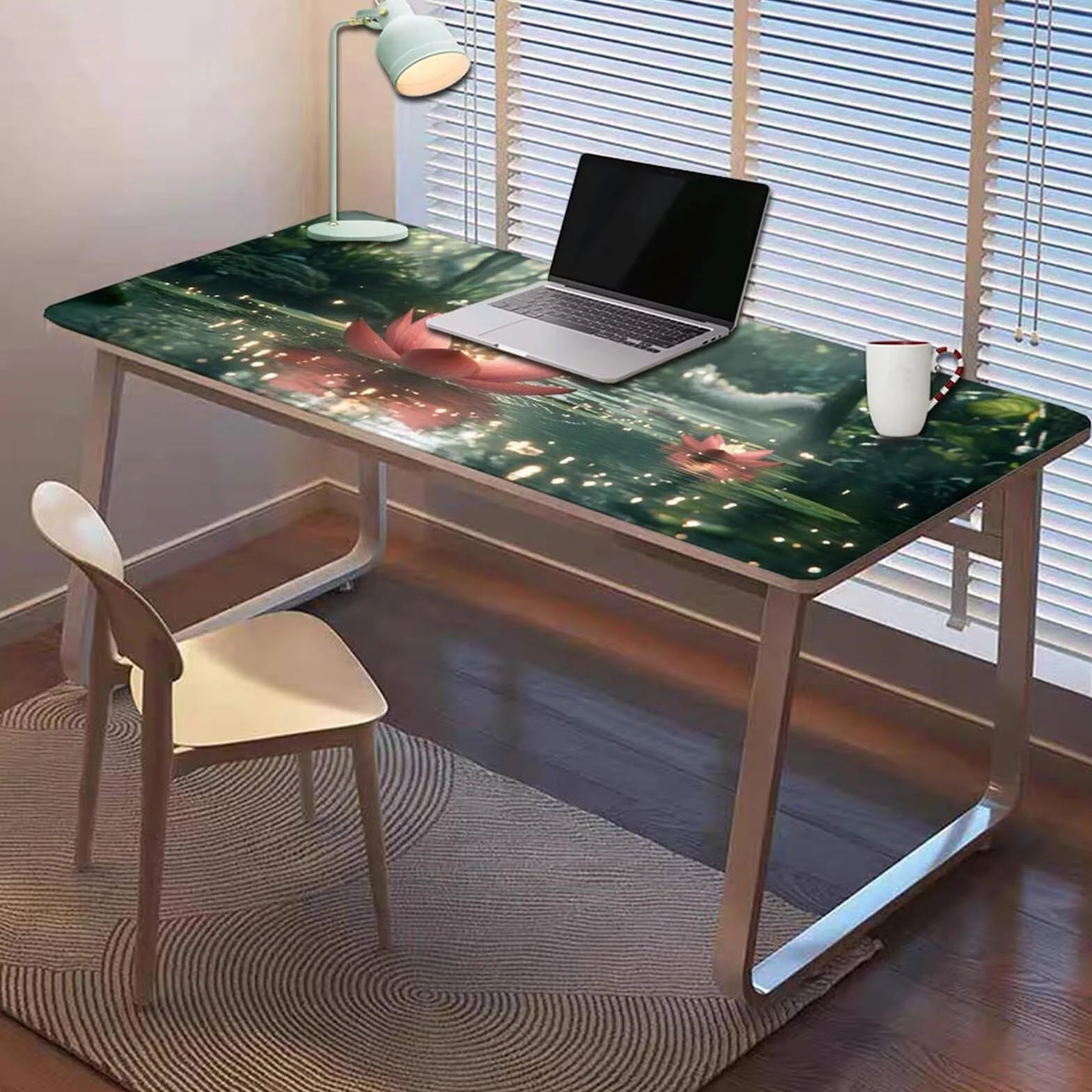 Gamingowa podkładka pod mysz 1200 x 600 x 3 mm, XXL, wodoszczelna, odporna na ścieranie, z przyszytymi krawędziami, podkładka na biurko, poprawia prędkość i precyzję, do laptopa, komputera, wzór