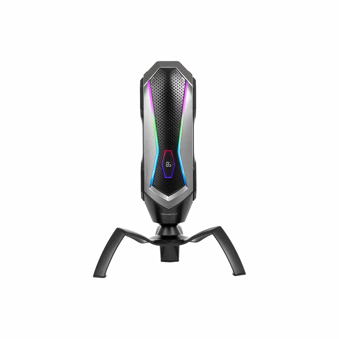 Newskill Agni Profesjonalny mikrofon RGB z odbiorem dźwięku kardioidalnego i mobilnością 360 stopni - kolor czarny