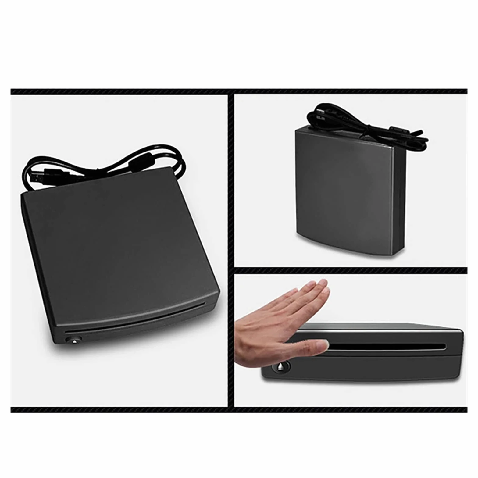 Przenośny odtwarzacz DVD, Radio samochodowe CD/DVD Dish Box Player z zasilaniem USB Transfer sygnału zewnętrzny do samochodowego odtwarzacza multimedialnego