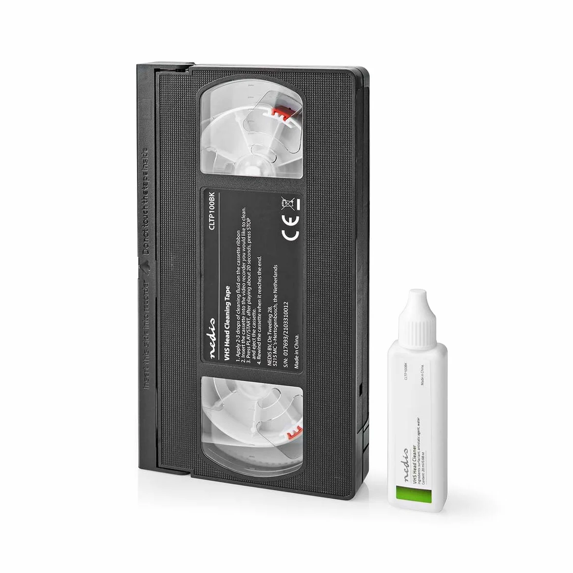 NEDIS Taśma do czyszczenia głowicy | 20 ml | Szefowie VHS | Czarny