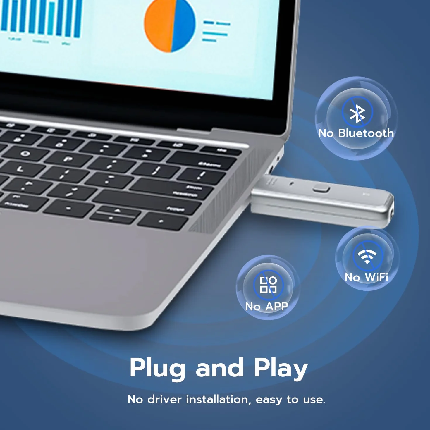 Wigearss Bezprzewodowy nadajnik i odbiornik HDMI, 1080p @ 60 Hz, 5G/2,4 G, Dual Band o zasięgu 30 m, Plug & Play przedłużacz HDMI do laptopa/komputera/aparatu do telewizora/projektora