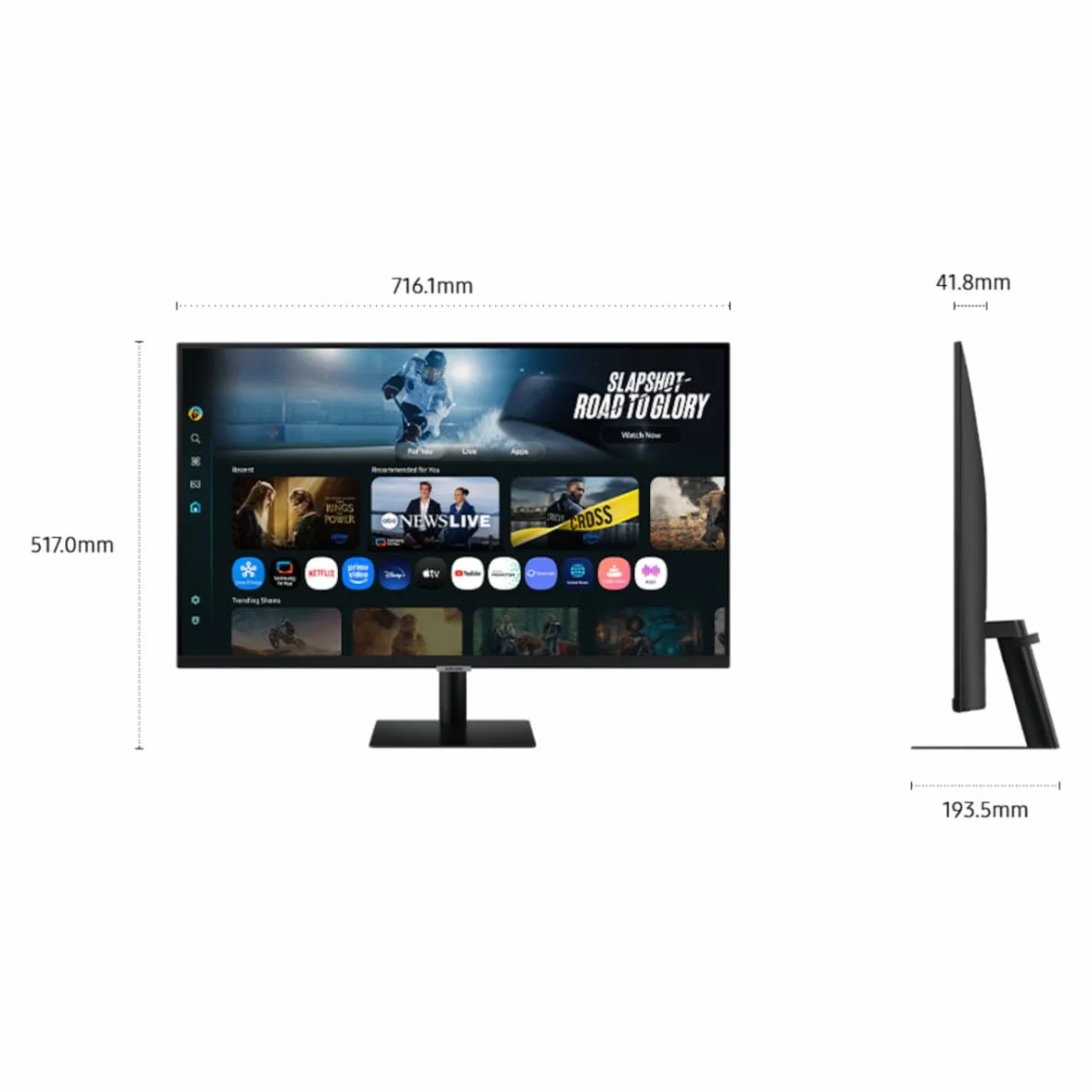 Samsung Monitor M70F 32" VA 4K 60Hz