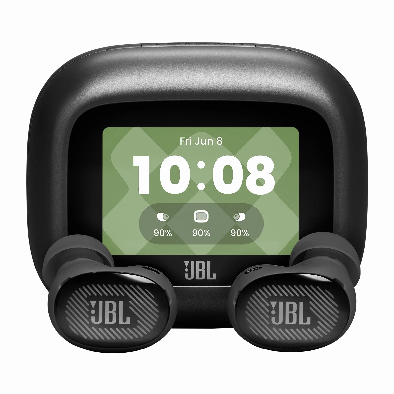 JBL Live Buds 4, Bezprzewodowe Słuchawki Bluetooth, Czarne | 40Hrs, True Adaptive Noise Cancelling i Dźwięk JBL Signature, Wodoodporność IP55, Inteligentne Etui ładujące