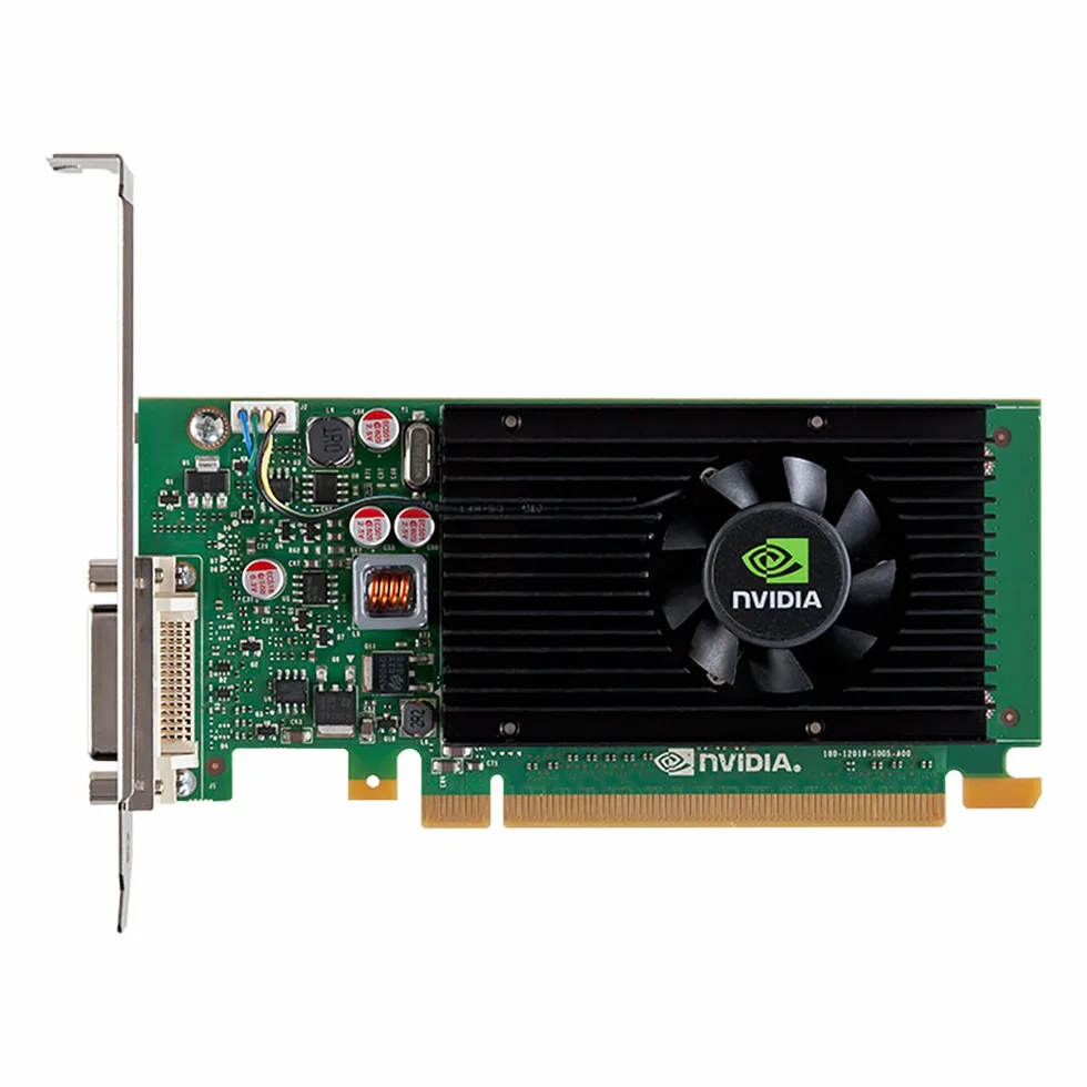 PNY Nvidia VCNVS315DVI-PB niskoprofilowa karta graficzna do podwójnego DVI i VGA - czarna