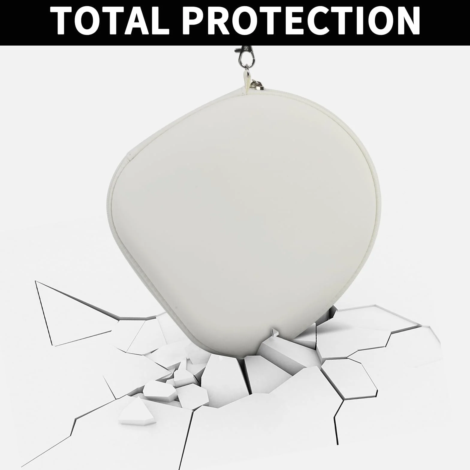PAIYULE Etui do Sony WH-CH720N CH520 1000XM4 Bezprzewodowe Słuchawki Bluetooth z Redukcją Szumów, Torba Podróżna na Kabel USB (Tylko Pudełko) (Kolor Biały)