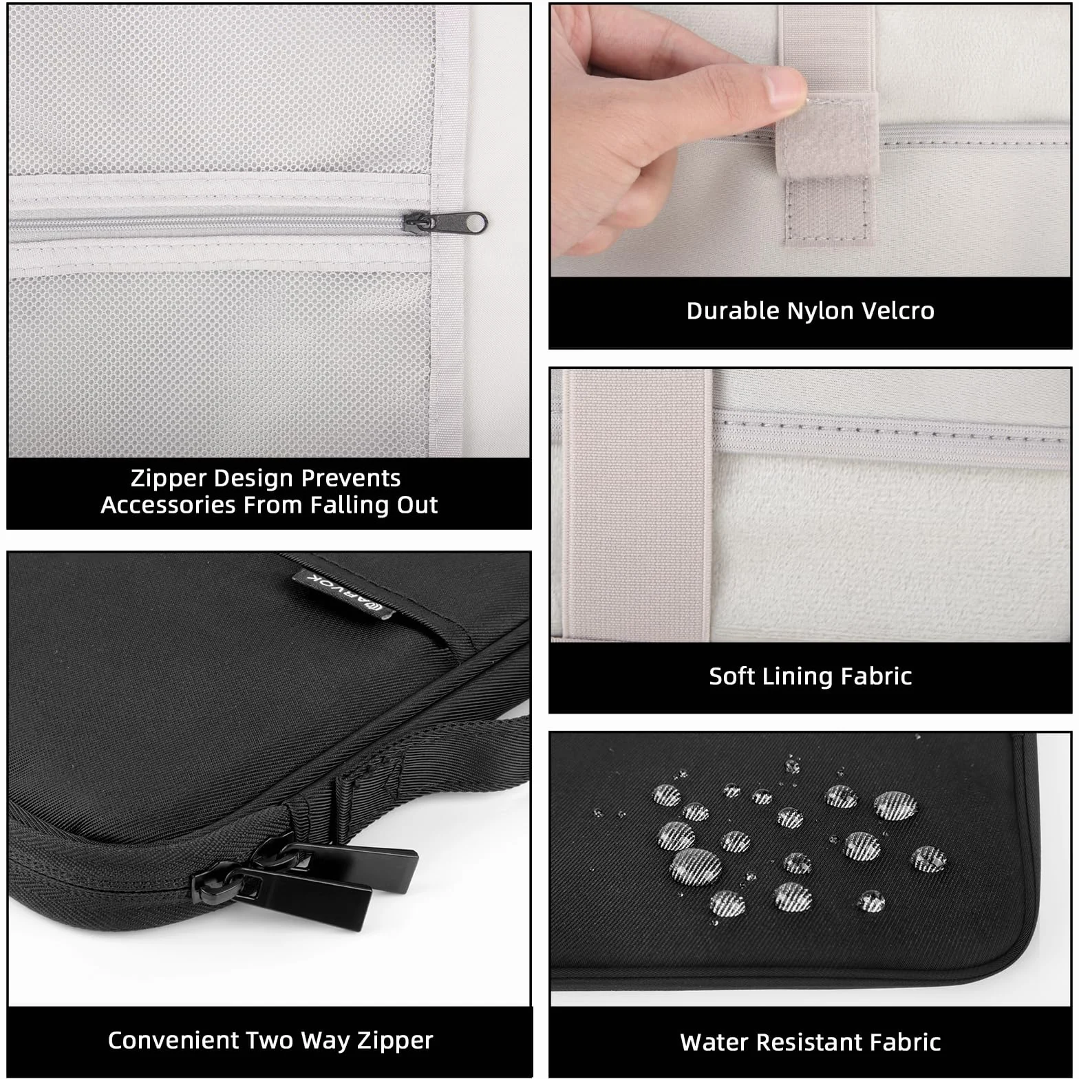 Arvok Pokrowiec na tablet Pro M4/iPad Air M2 2024, ipad (10. gen.), wodoodporny futerał na tablet, czarny