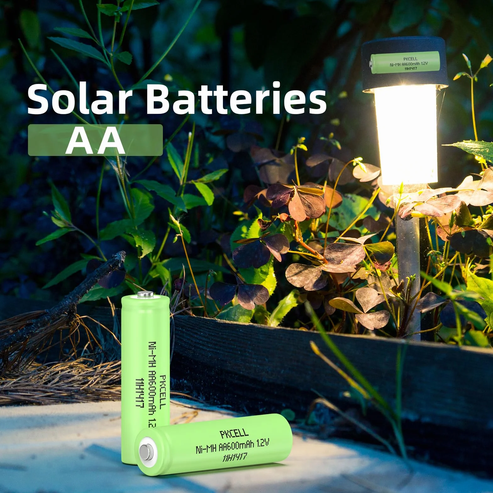 Baterie AA NiMH 1,2 V 600 mAh do lamp solarnych, zabawek, 4 sztuki PKCELL
