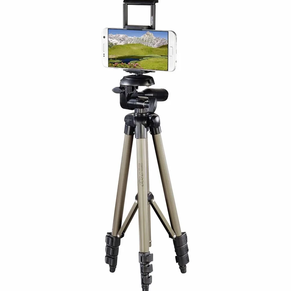 Hama Statyw na talefon i na tablet (tripod, 106 cm, statyw do kamery, uchwyt na telefon) beżowy