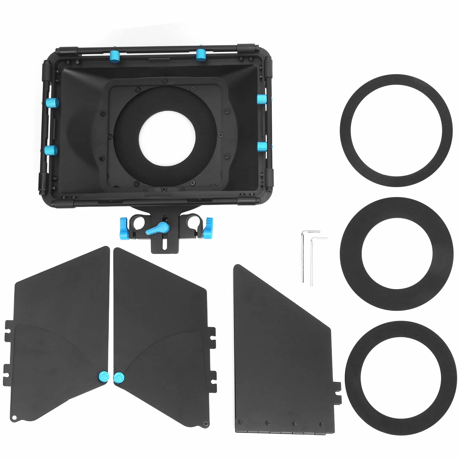 FOTGA DP3000 M1 Matte Box Profesjonalne Akcesoria Fotograficzne Regulowana Osłona Przeciwsłoneczna do Fotografowania Aparatem ze stopową konstrukcją