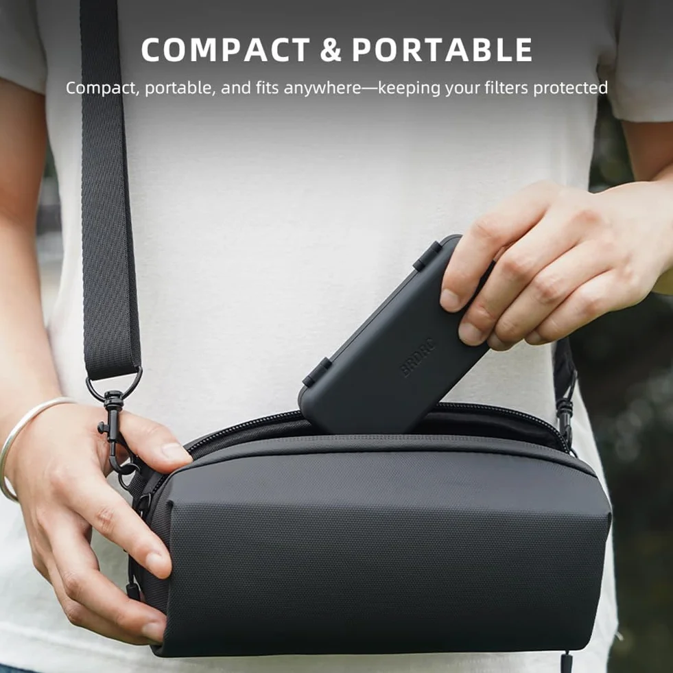 Przenośny magnetyczny etui do przechowywania na obiektywy DJI Osmo Pocket 4/3, etui na filtry obiektywu aparatu, organizer akcesoriów do aparatu, etui podróżne może pomieścić 7 kieszeni, 3