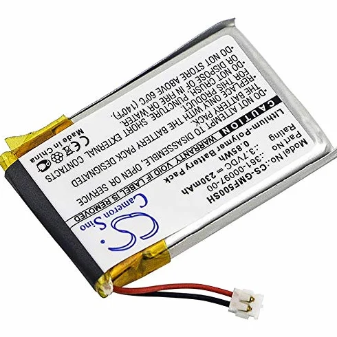 TECHTEK Bateria 230mAh kompatybilny z [Garmin] Approach S60, Fenix 5, Forerunner 935 zastępuje 361-00097-00