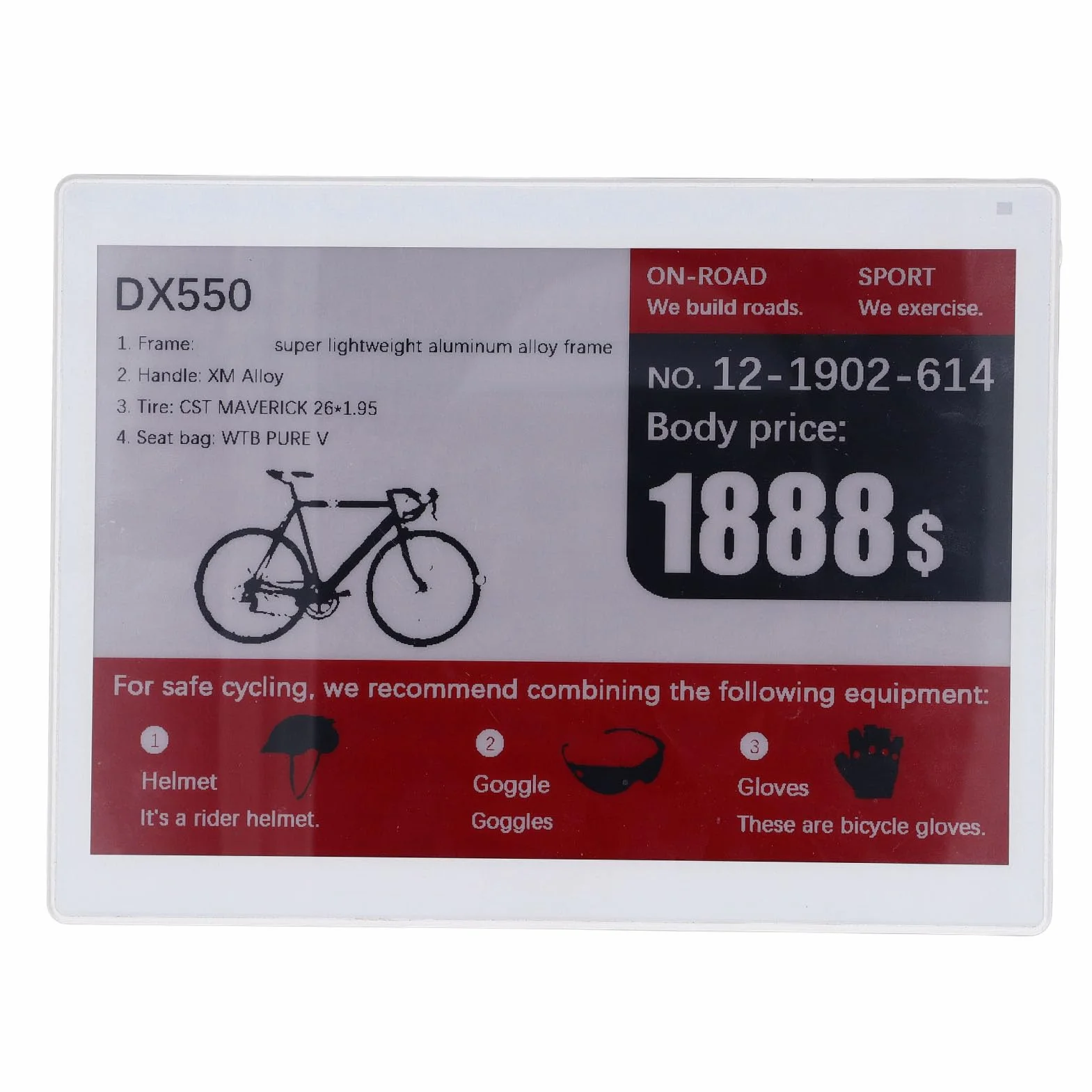 Wyświetlacz E-papier o Przekątnej 10,2 Cala, Edytowalna Cyfrowa Etykieta z ceną, Akumulator 4000 MAh, Ekran E Ink do Wizytówek, Znak Stołu Konferencyjnego, Dekoracja Wnętrz