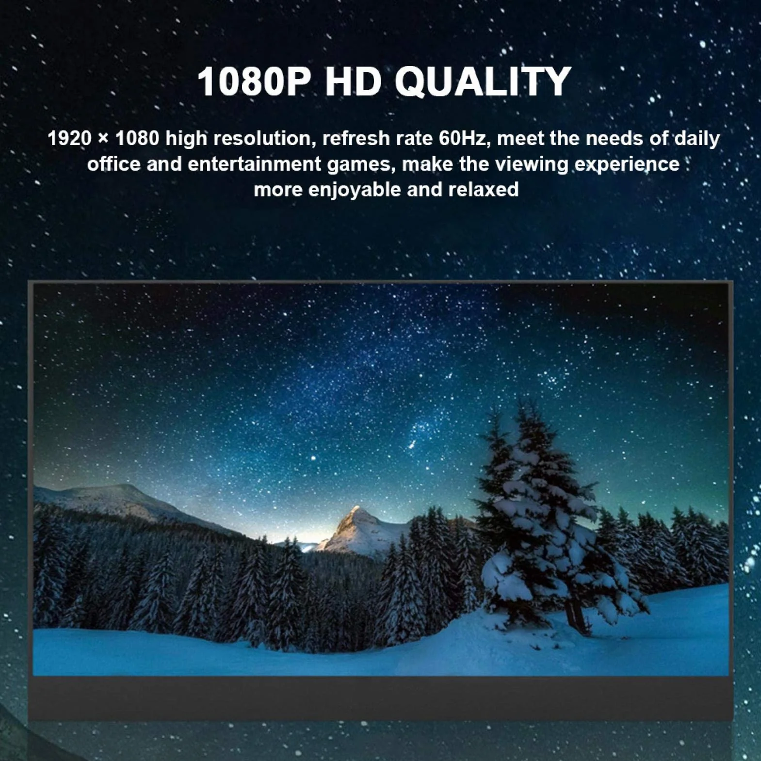 17,3-calowy przenośny wyświetlacz komputerowy IPS podzielony ekran 1080P obsługa wysokiej rozdzielczości dla HDMI / / dla / / dla konsol do gier, notebooków, komputerów