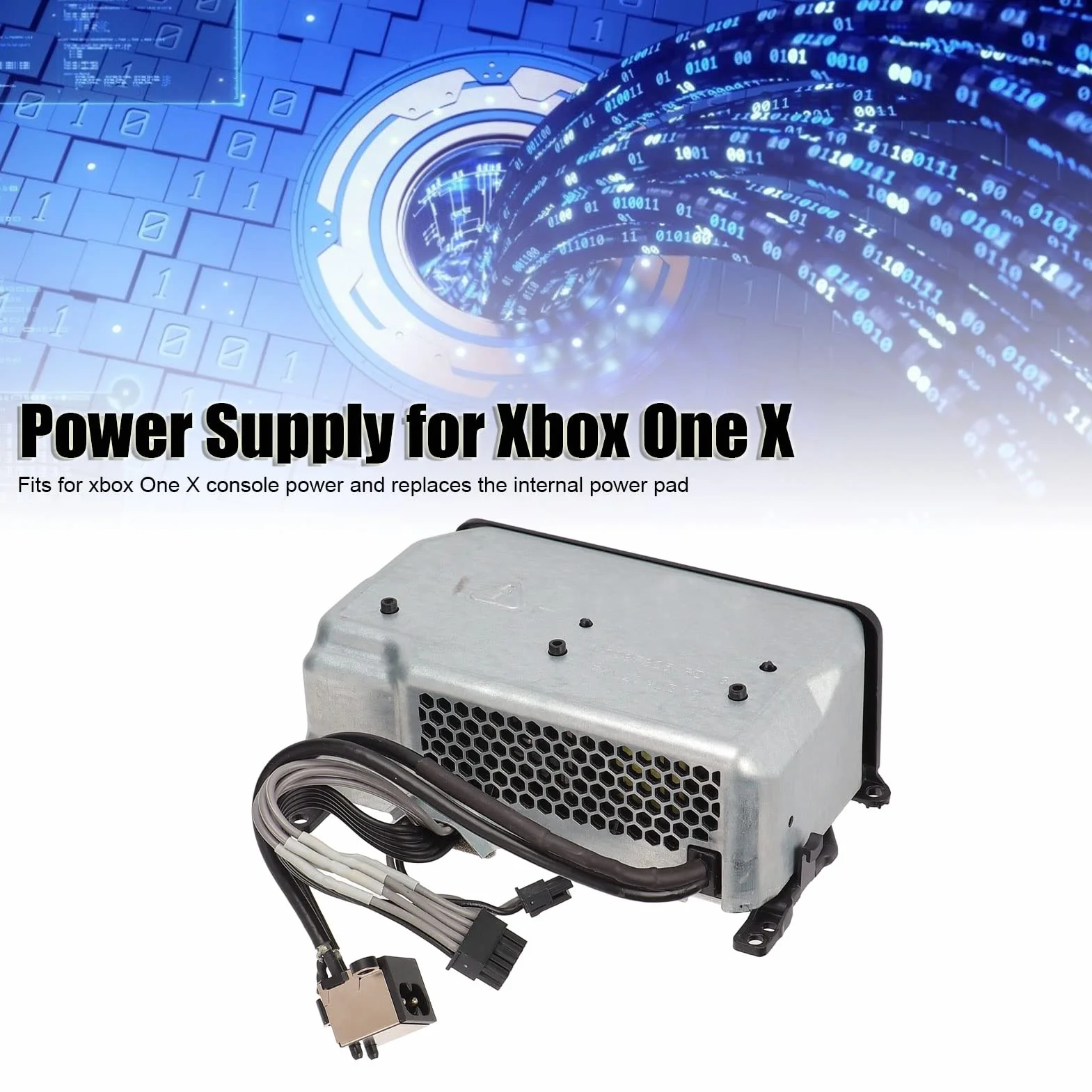 Wewnętrzny Zasilacz do Konsoli Xbox Series X, Profesjonalny Zasilacz Zastępczy do Zasilania Konsoli Xbox One X, Mały Rozmiar, łatwy do Przenoszenia